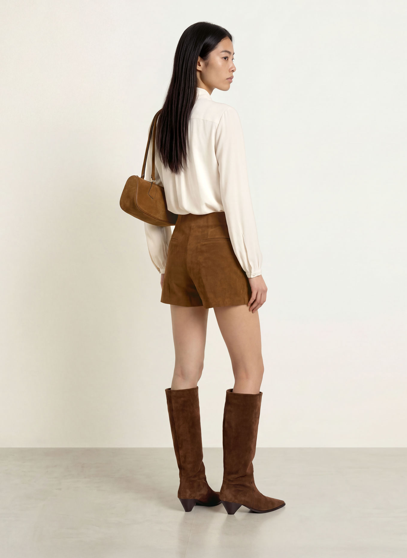 MARELLA Blouse à lavallière MLLMORA en soie: CRÈME