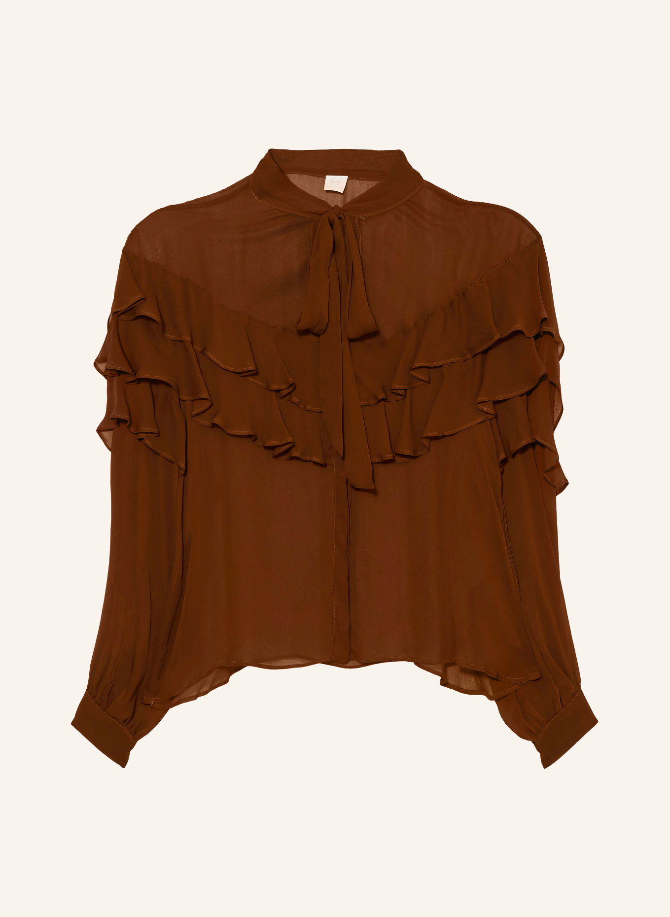 MARELLA Schluppenbluse MLLONETA: BRAUN