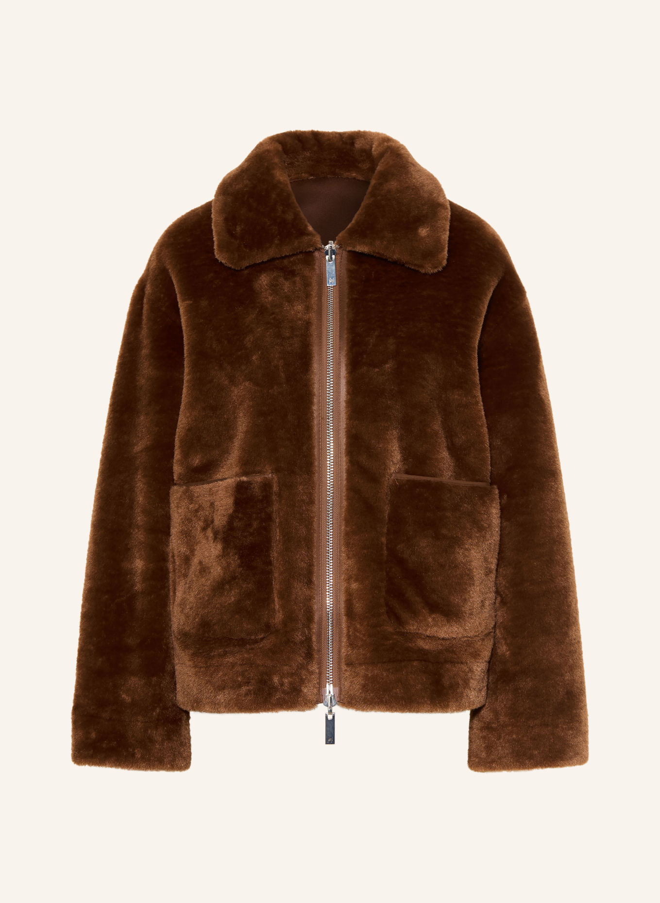 MARELLA Kunstfell-Jacke NUVOLE zum Wenden: BRAUN