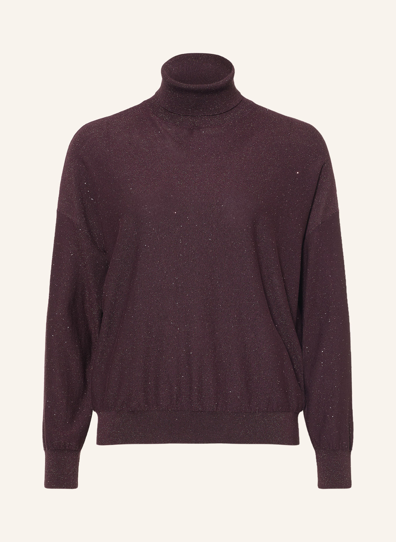 MARELLA Pull à col roulé MLLGESTO avec paillettes et fil pailleté: LILAS FONCÉ