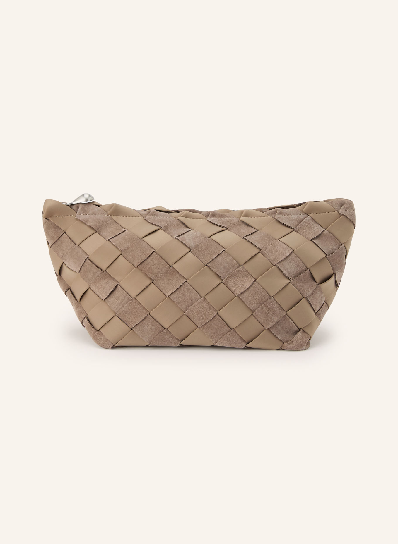 Naghedi Pochette GIGI LARGE: GRIS / ARGENT