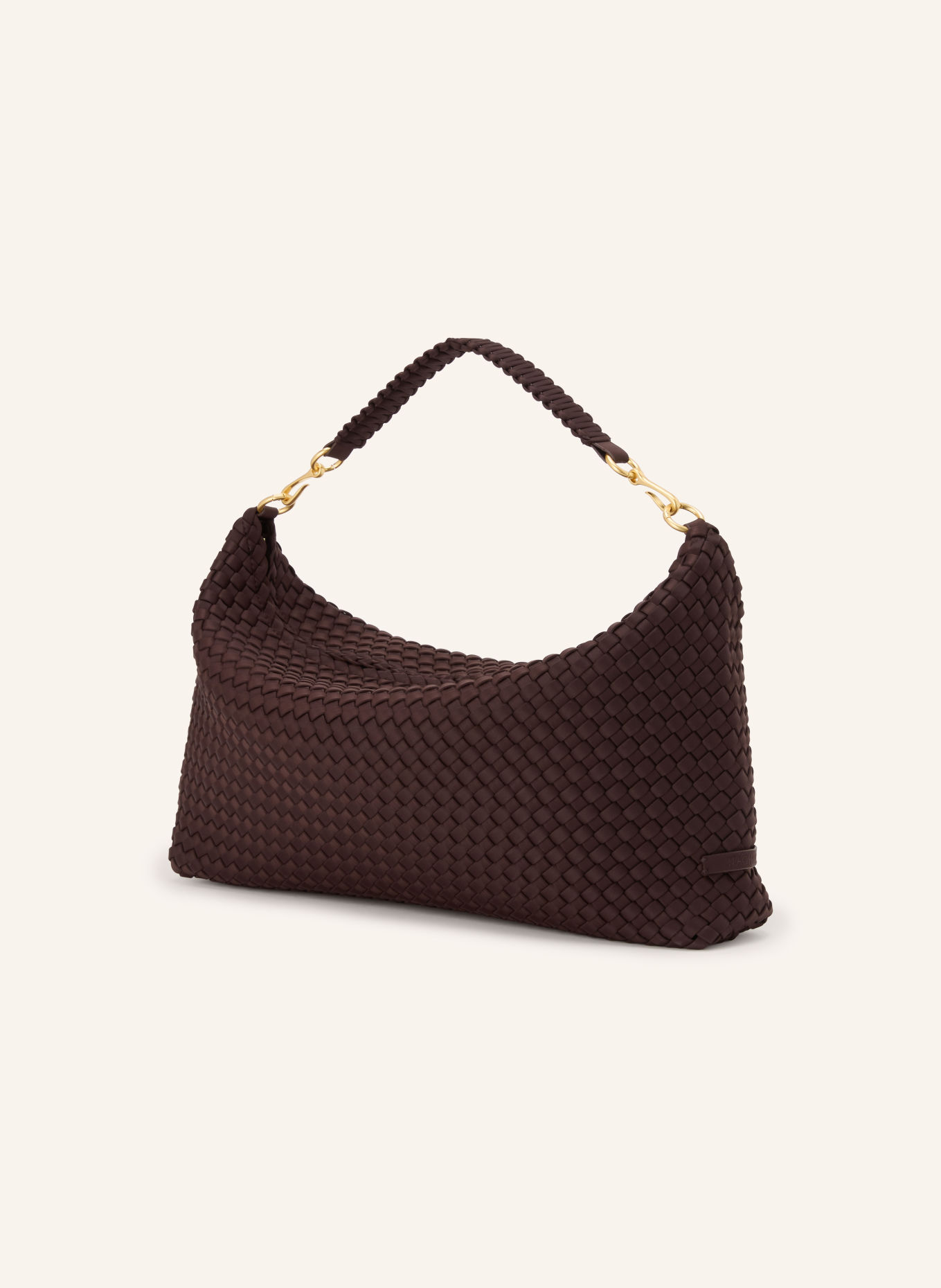 Naghedi Sac à main PORTO HALF MOON MEDIUM: MARRON FONCÉ