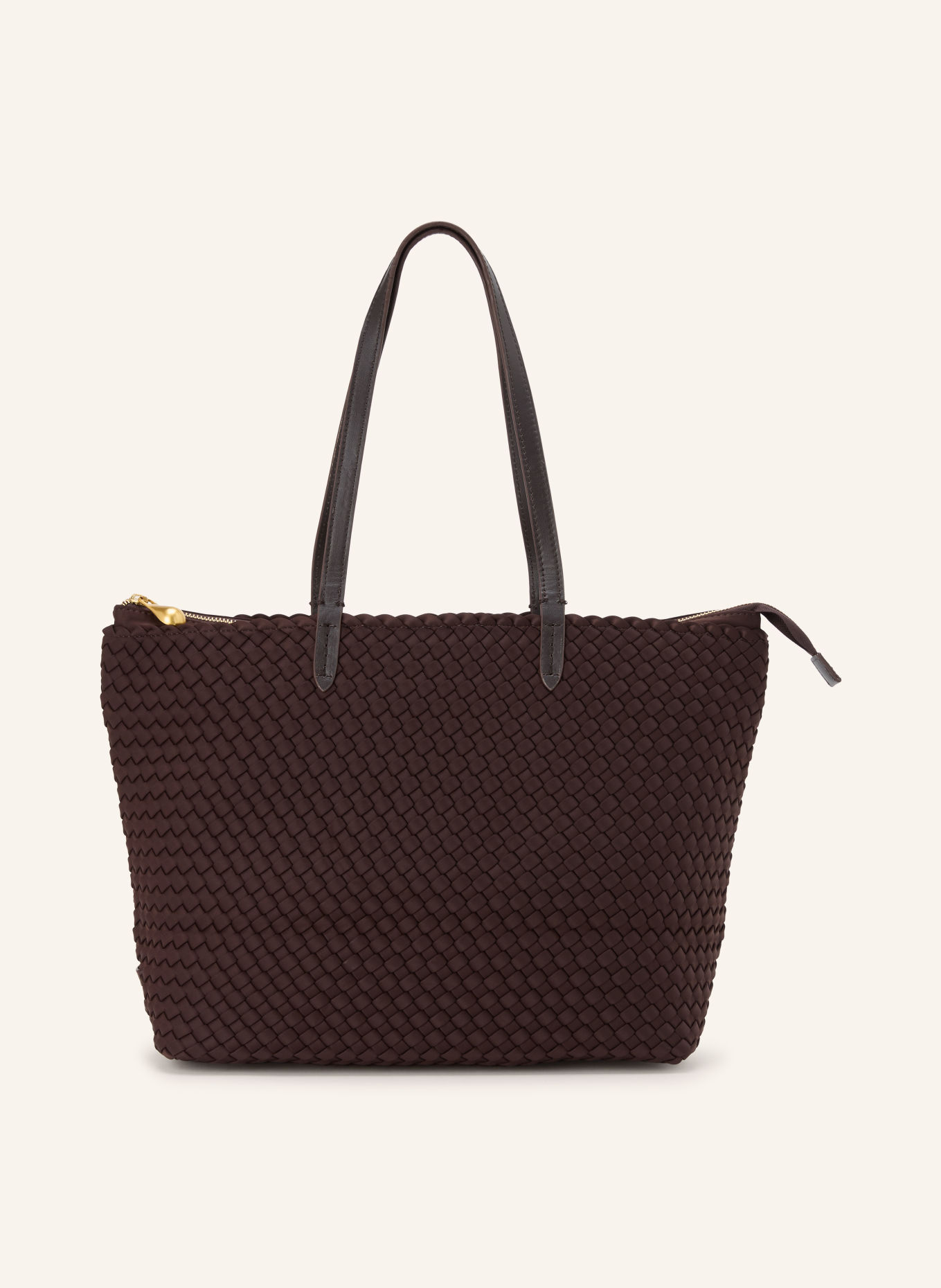 Naghedi Sac cabas JET SETTER SMALL: MARRON FONCÉ