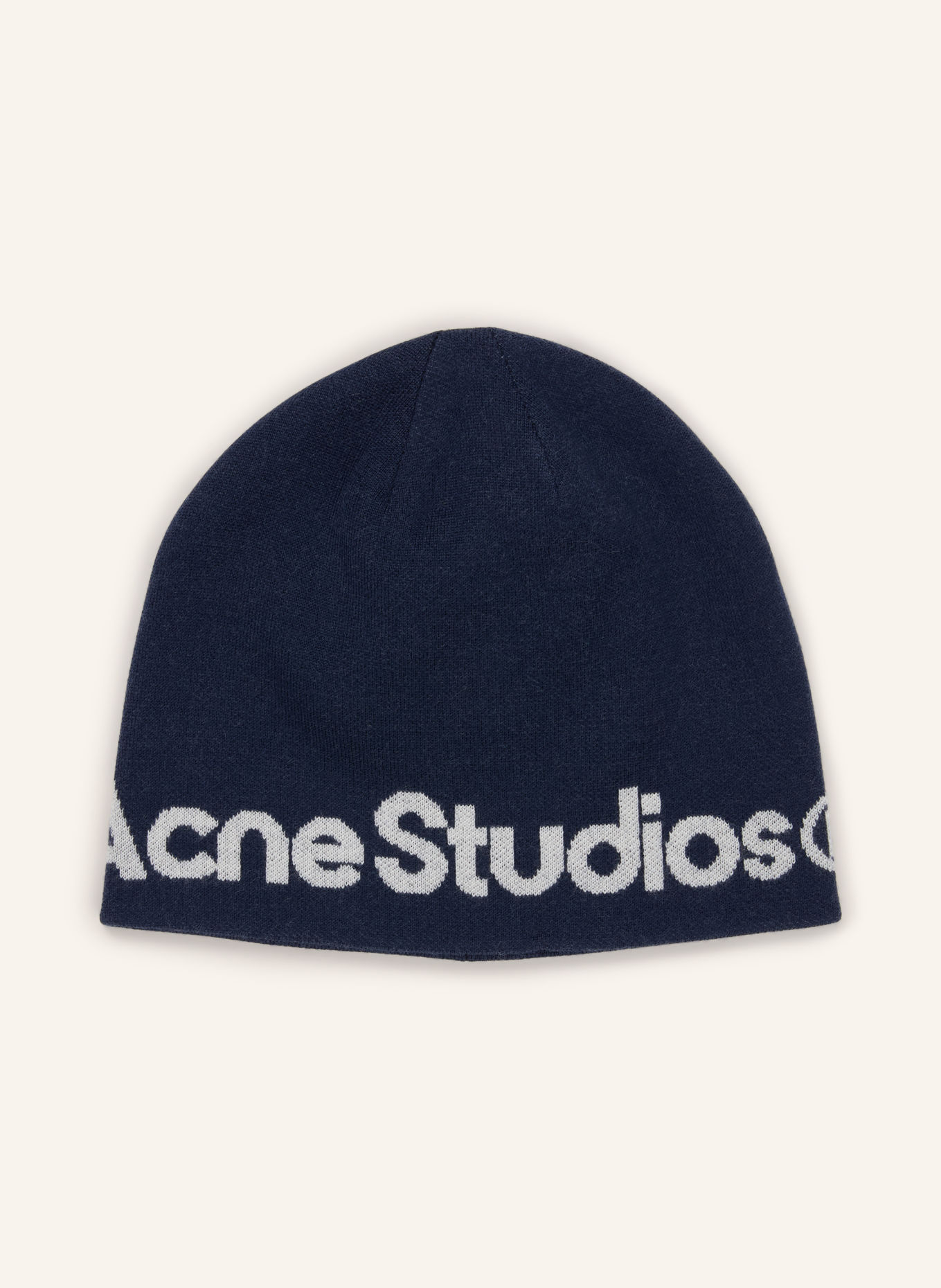 Acne Studios Czapka: GRANATOWY / BIAŁY