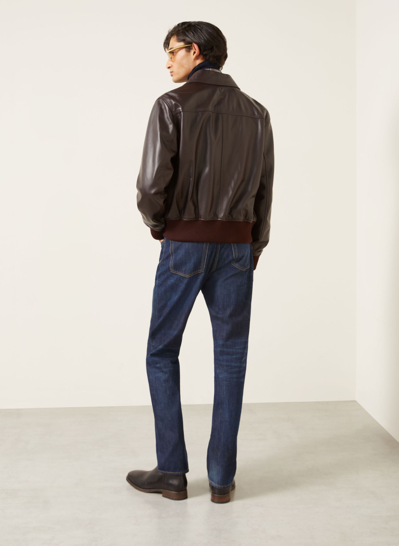Acne Studios Jean coupe classique: 838 DARK BLUE