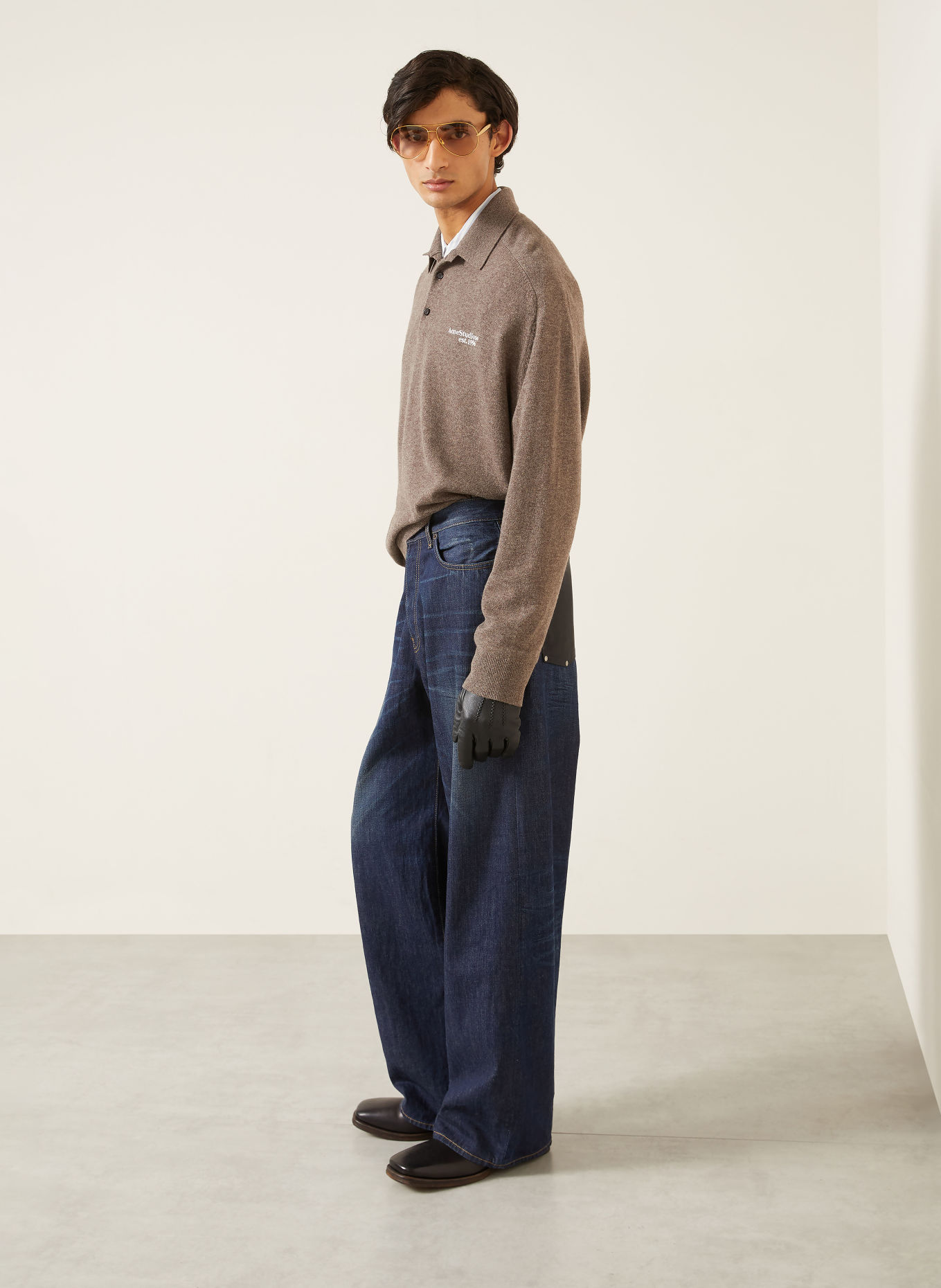 Acne Studios Jeans 1981 Tapered Fit: 838 DARK BLUE