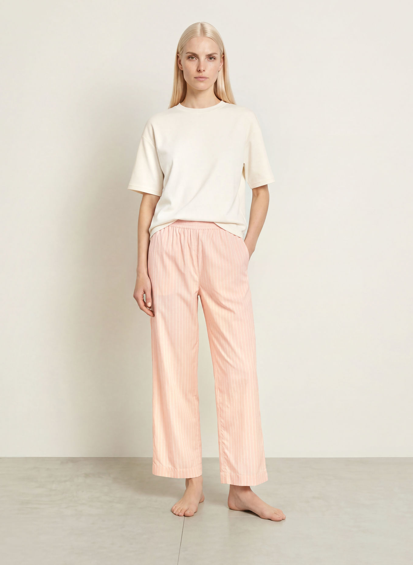 zimmerli Pajama bottoms: ROSE / WHITE