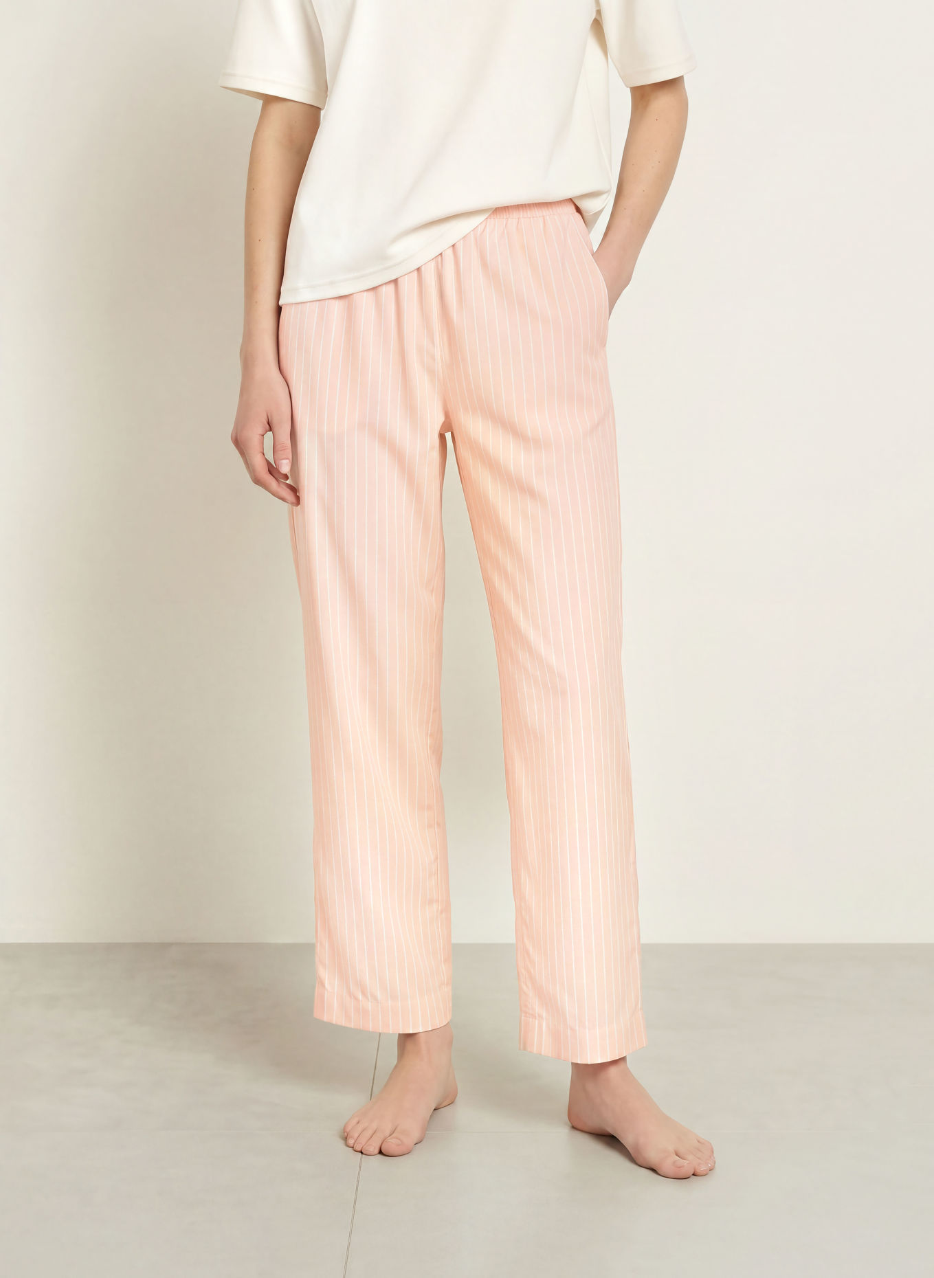 zimmerli Pajama bottoms: ROSE / WHITE