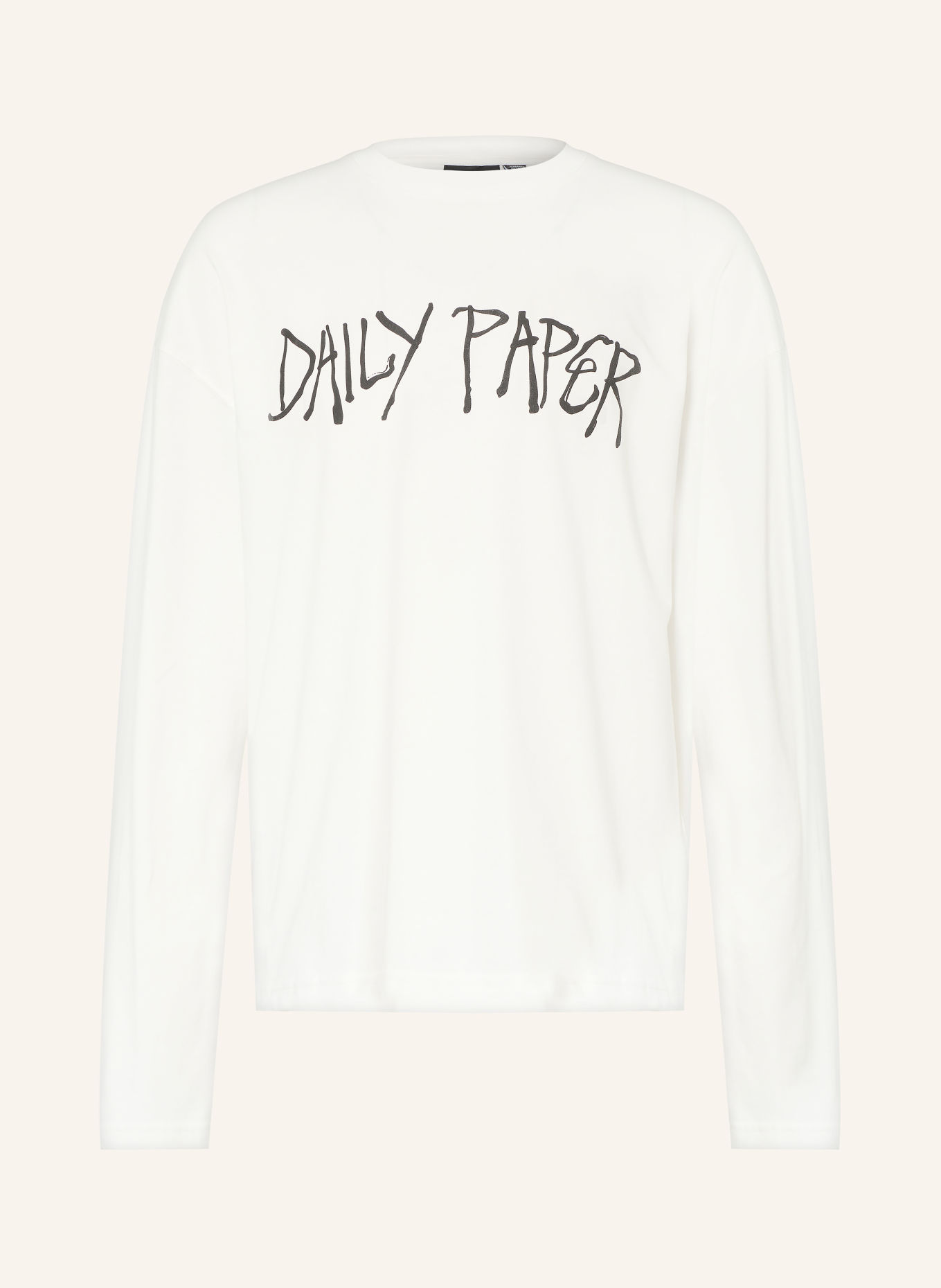 DAILY PAPER Longsleeve SCRIBBLE: WEISS