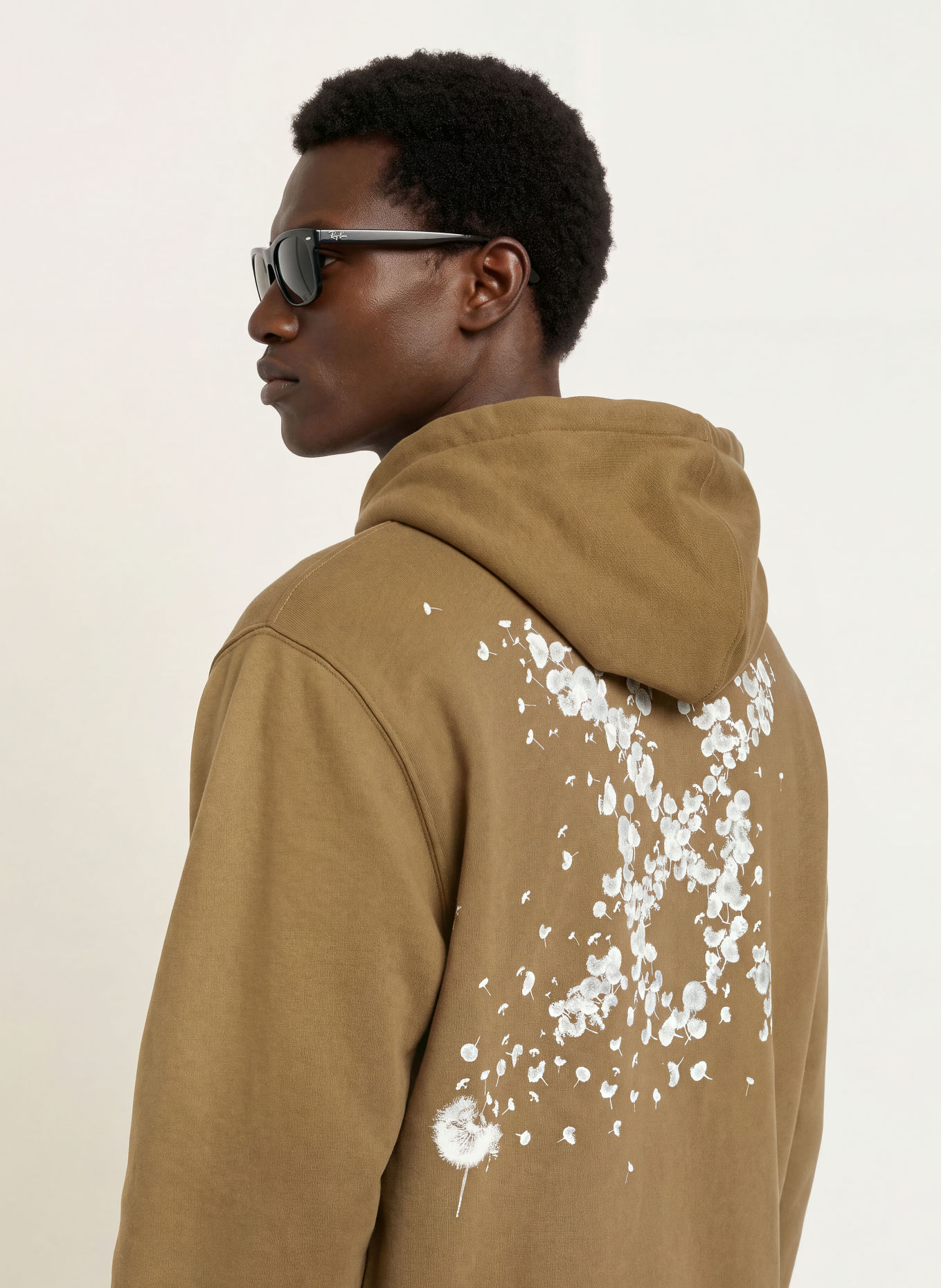 DAILY PAPER Hoodie: KAKI / LICHTBLAUW / WIT