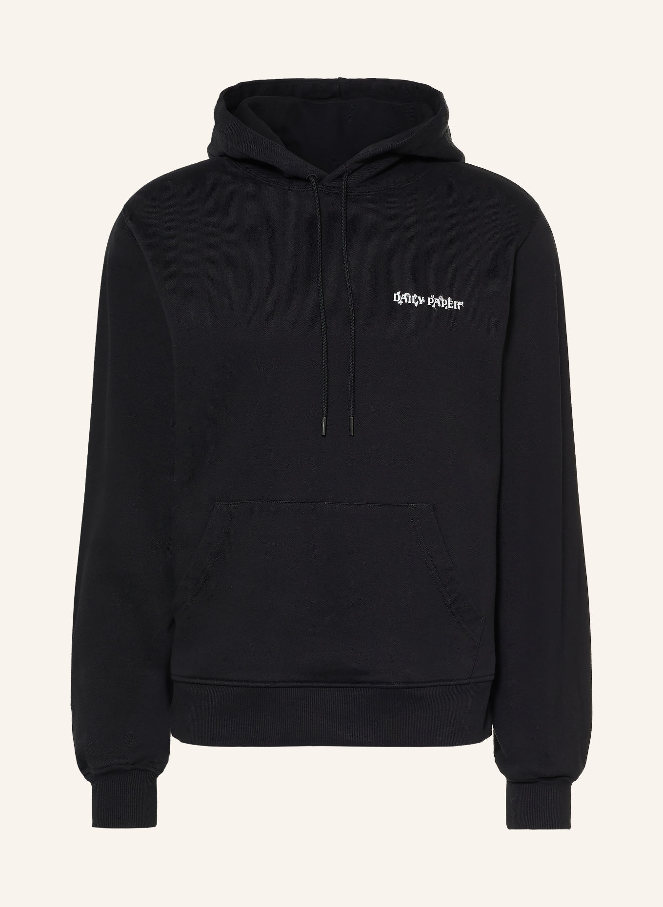 DAILY PAPER Hoodie WISH PLANT SHIELD: ZWART / BLAUW / WIT