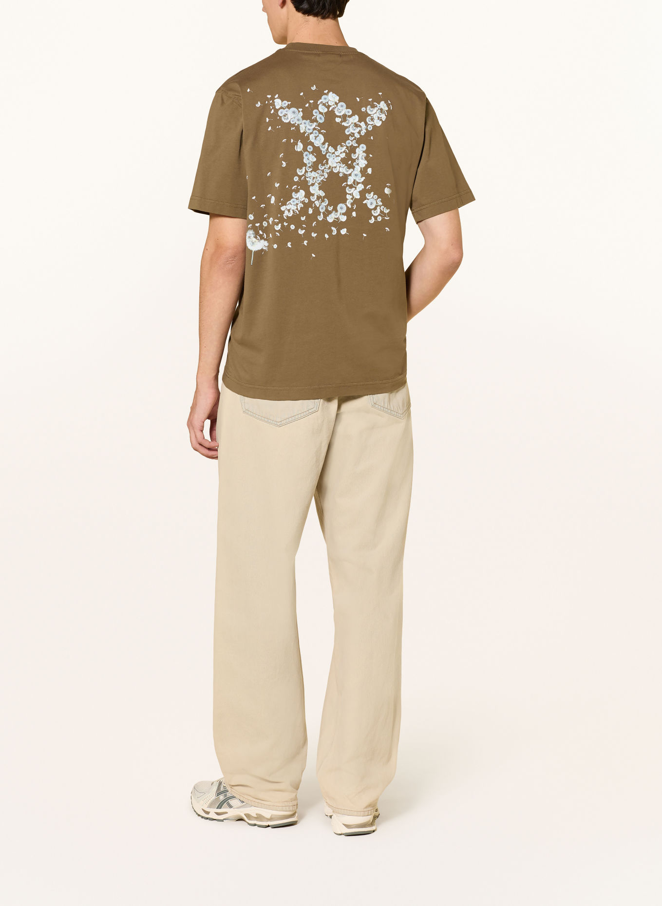 DAILY PAPER WISH PLANT SHIELD T-shirt: BROWN