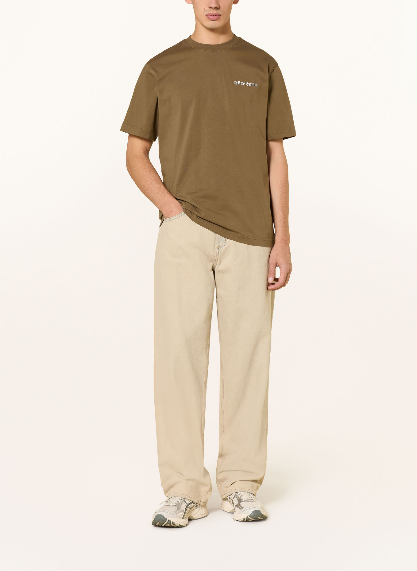 DAILY PAPER WISH PLANT SHIELD T-shirt: BROWN