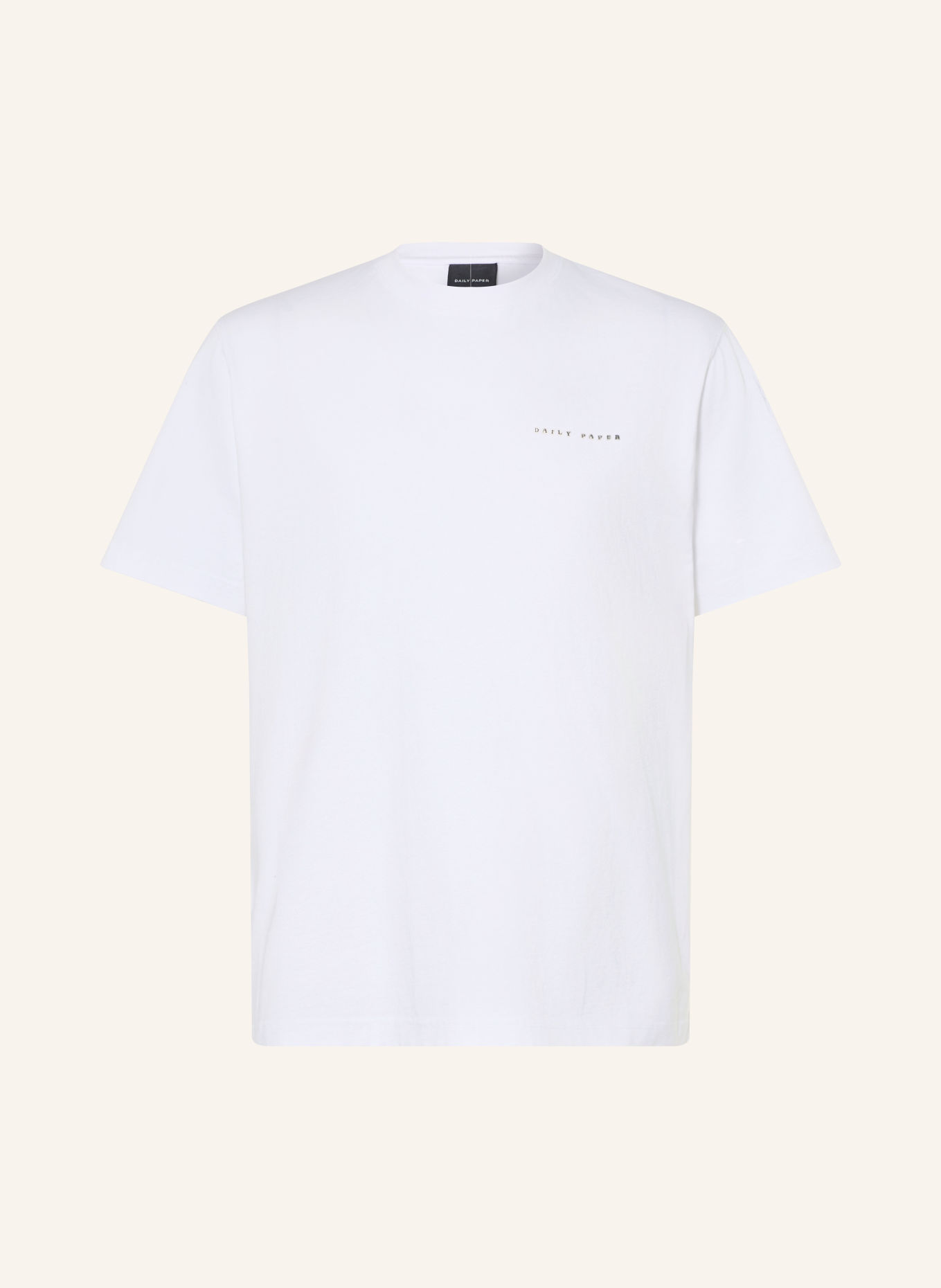 DAILY PAPER T-Shirt ORIGAMI SHIELD: WEISS / GRAU / SCHWARZ