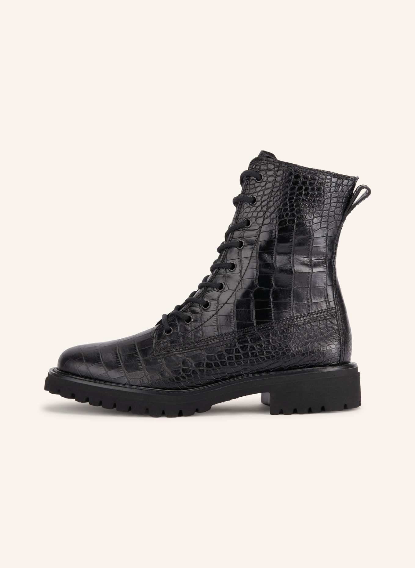 paul green Lace-up boots: BLACK