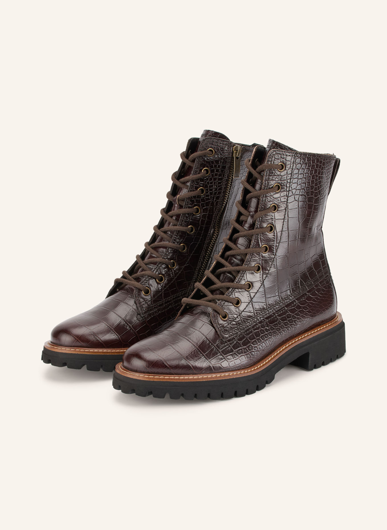paul green Schnürboots: DUNKELBRAUN