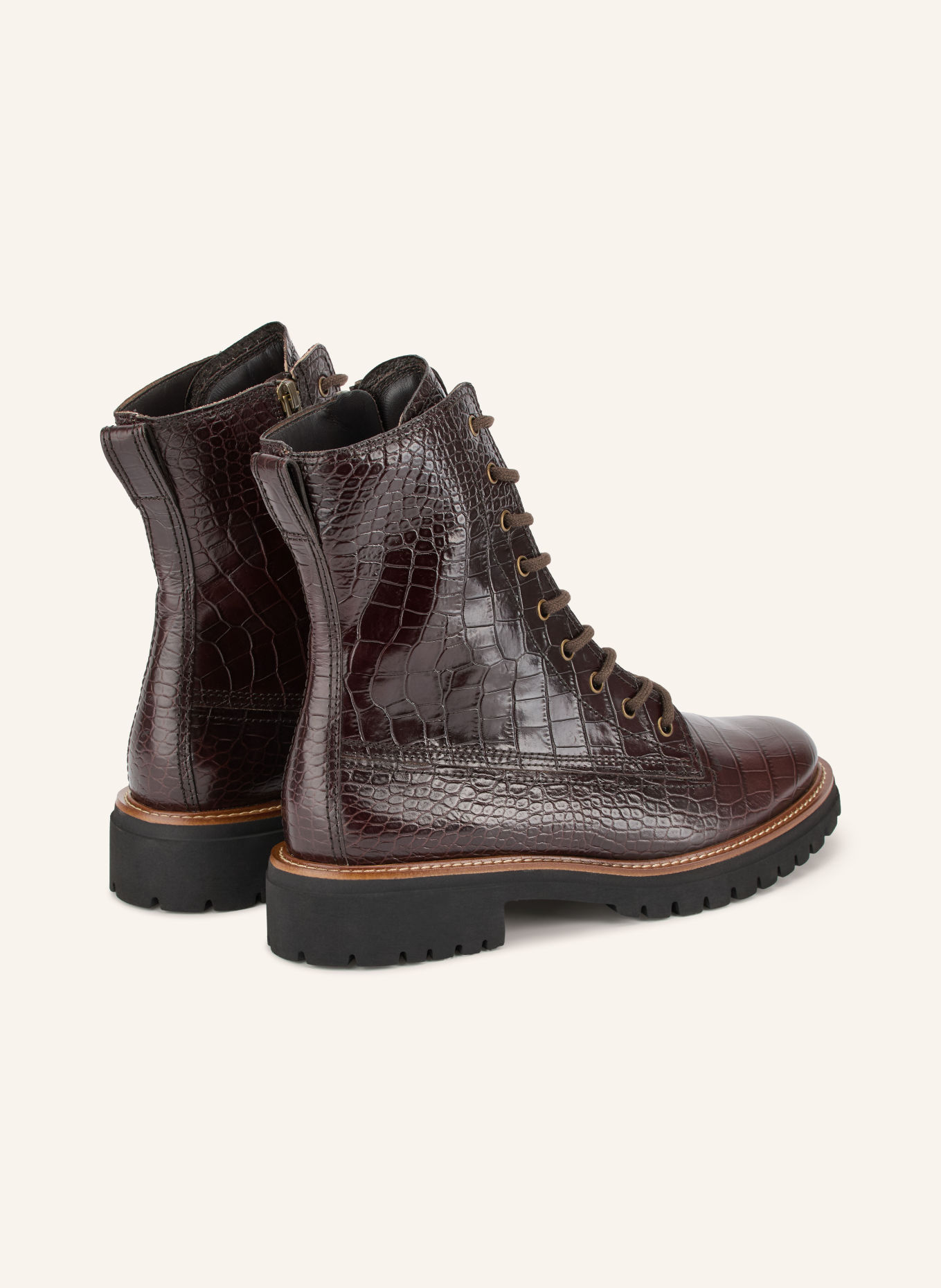 paul green Schnürboots: DUNKELBRAUN