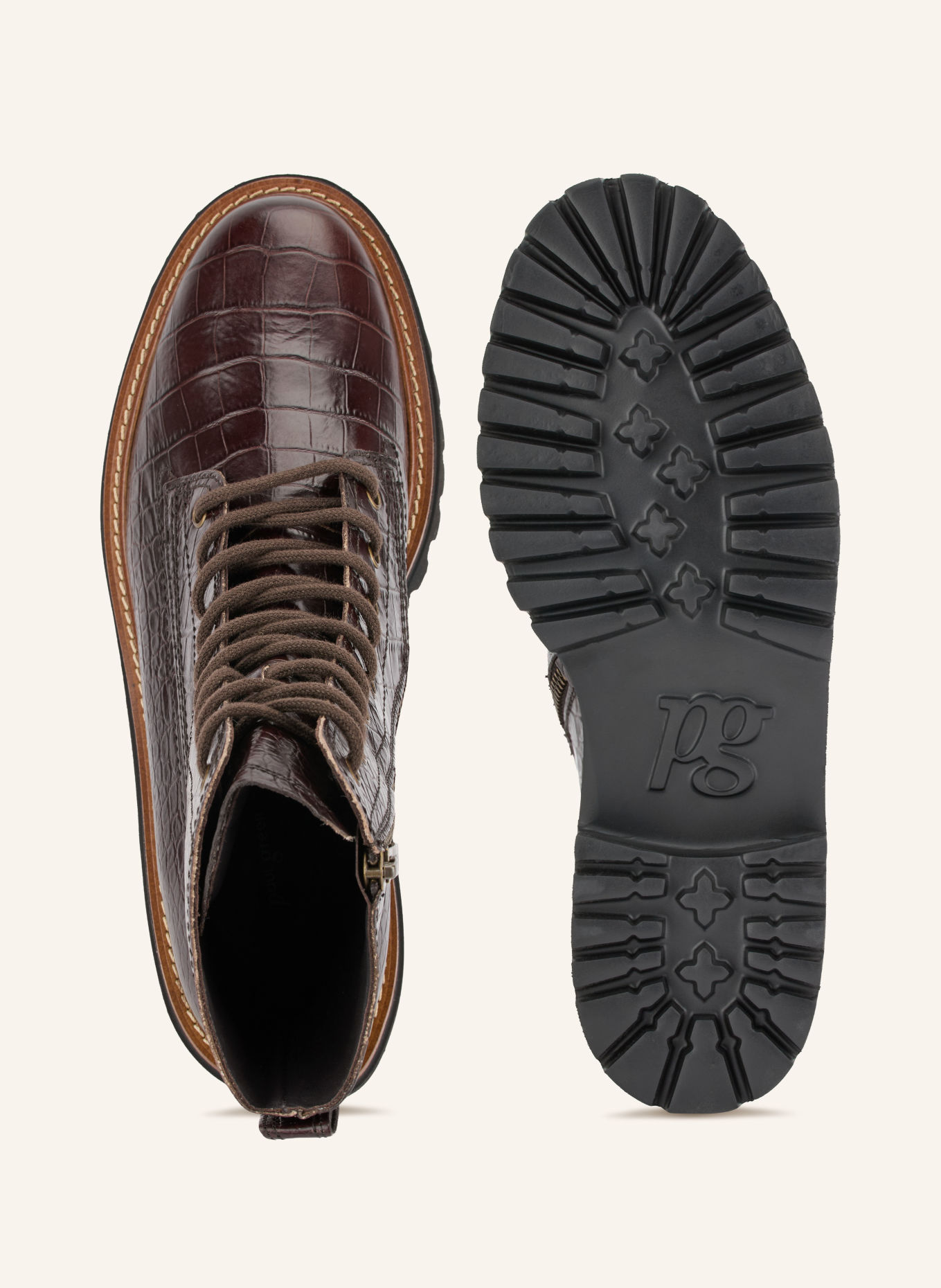 paul green Schnürboots: DUNKELBRAUN