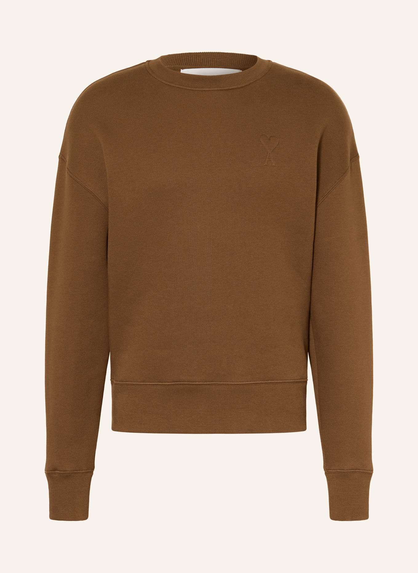 AMI PARIS Sweatshirt: BROWN