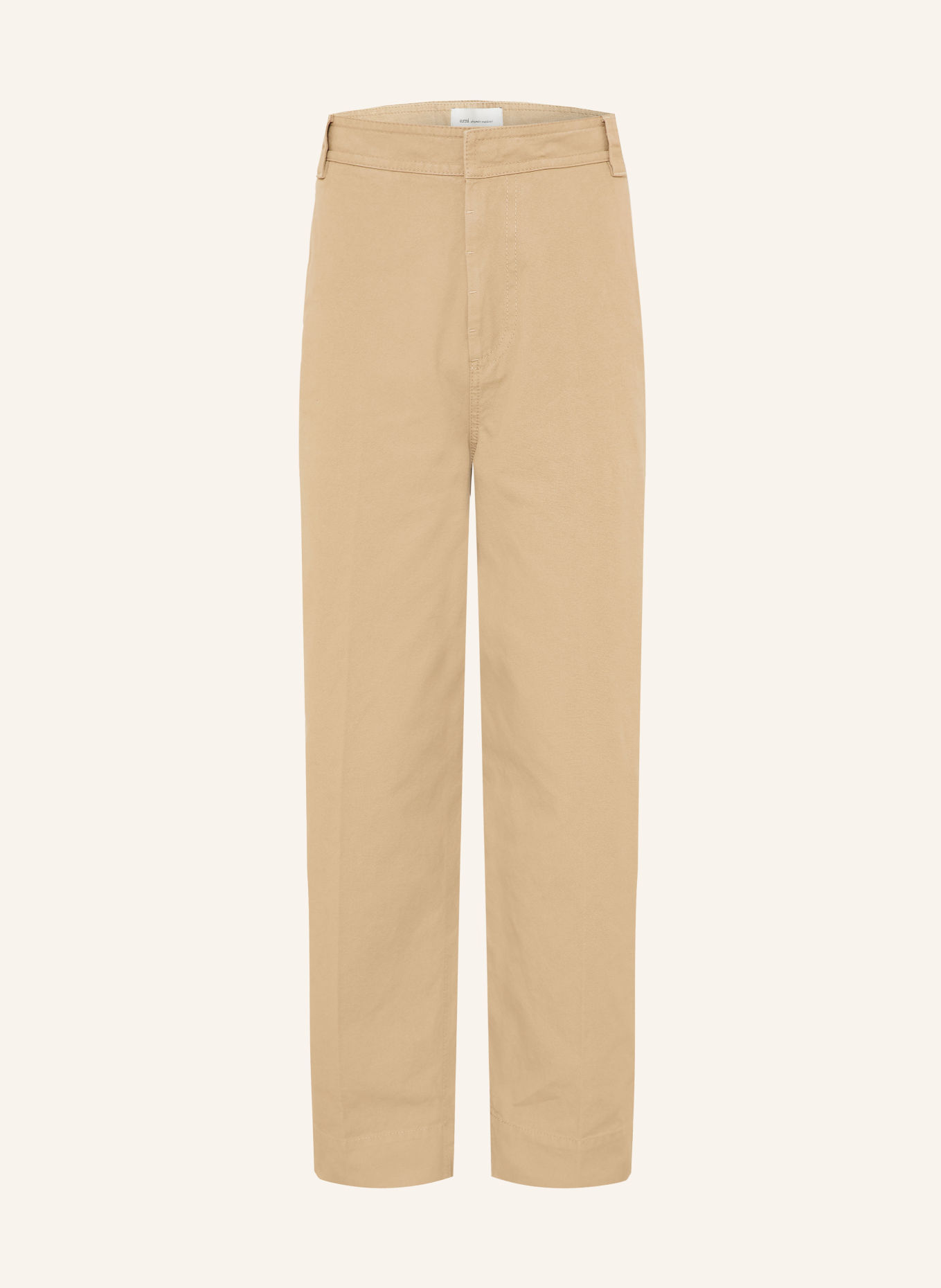 AMI PARIS Broek met regelmatige pasvorm: A184 BEIGE MASTIC