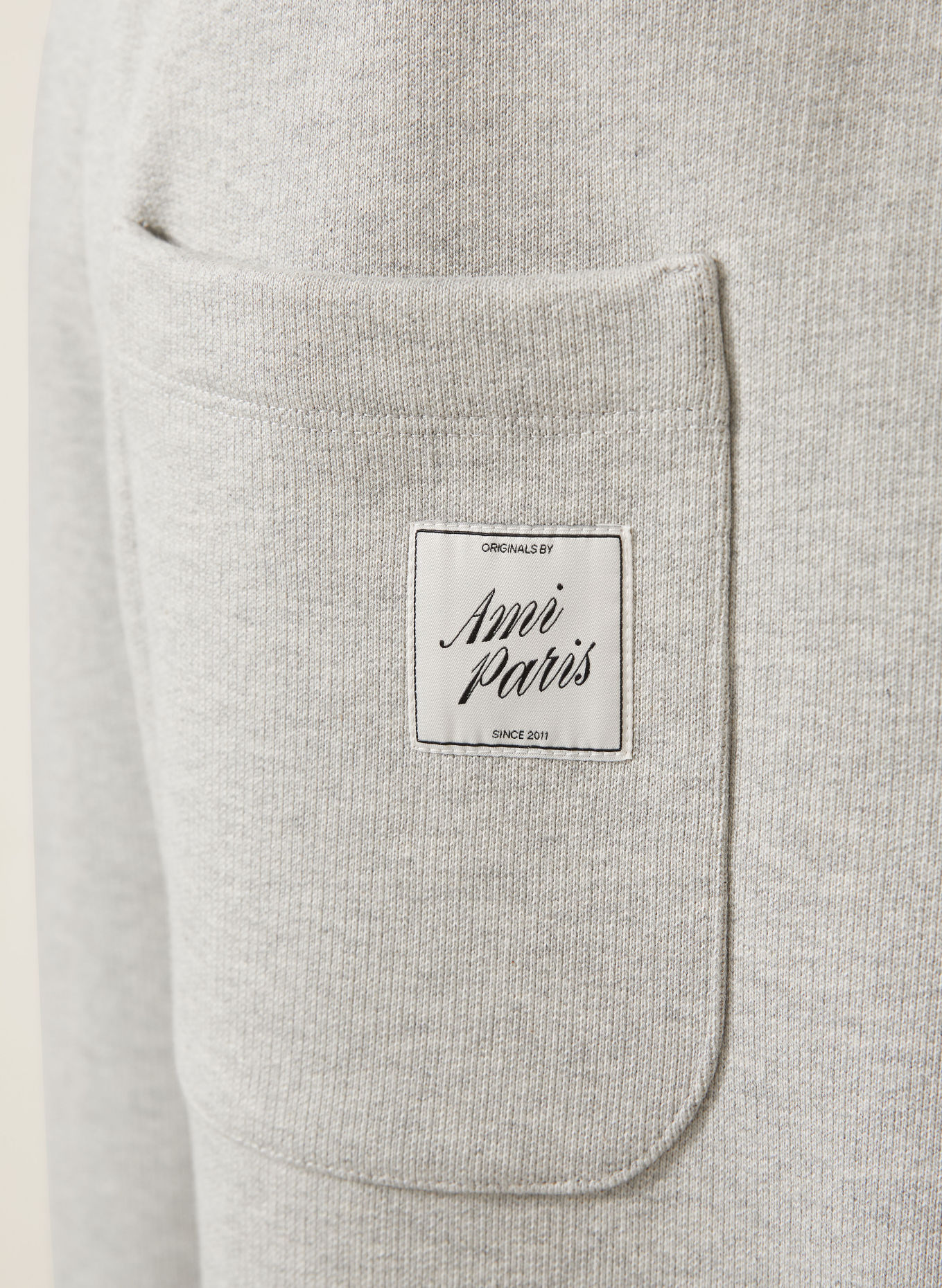 AMI PARIS Sweatpants: LIGHT GRAY