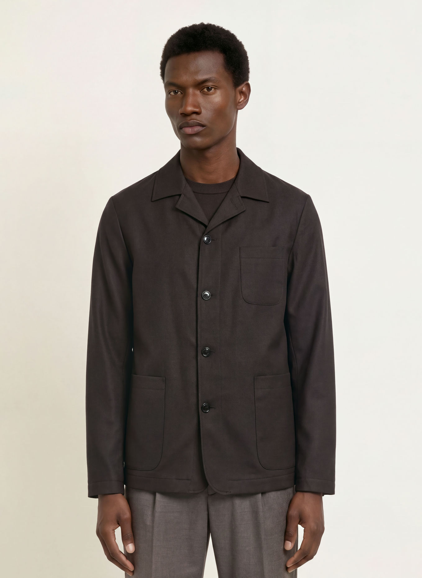 JOOP! Overshirt HOTCAT: TMAVĚ HNĚDÁ