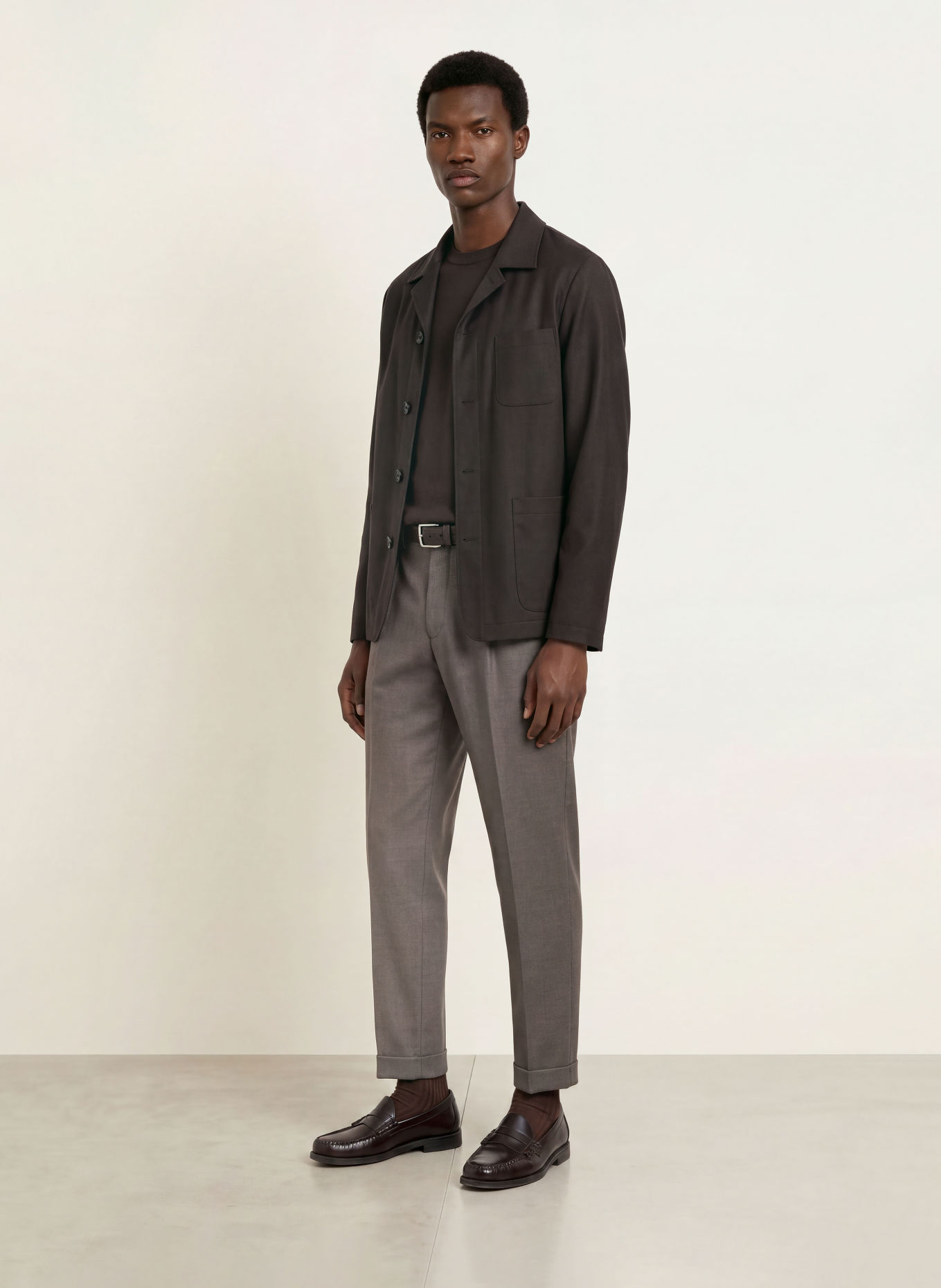 JOOP! Overshirt HOTCAT: TMAVĚ HNĚDÁ