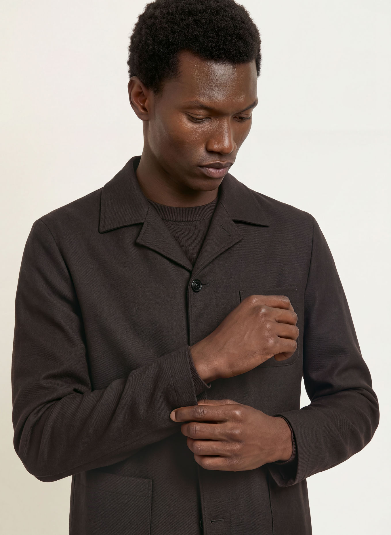 JOOP! Overshirt HOTCAT: TMAVĚ HNĚDÁ