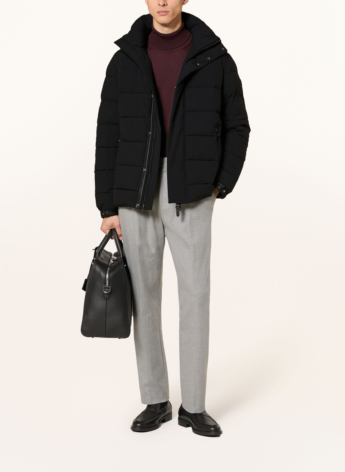 JOOP! DONNAR Quilted Jacket: BLACK