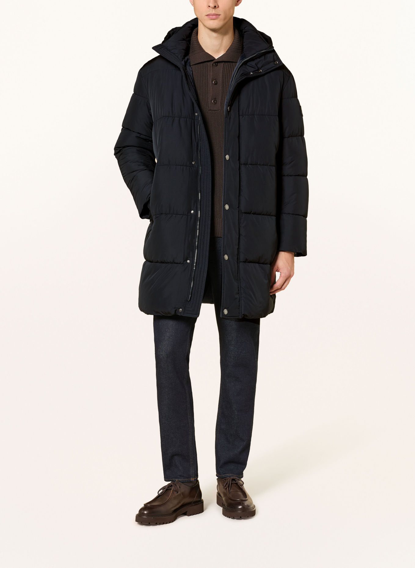 JOOP! JEANS Gewatteerde mantel DAVIES: DONKERBLAUW