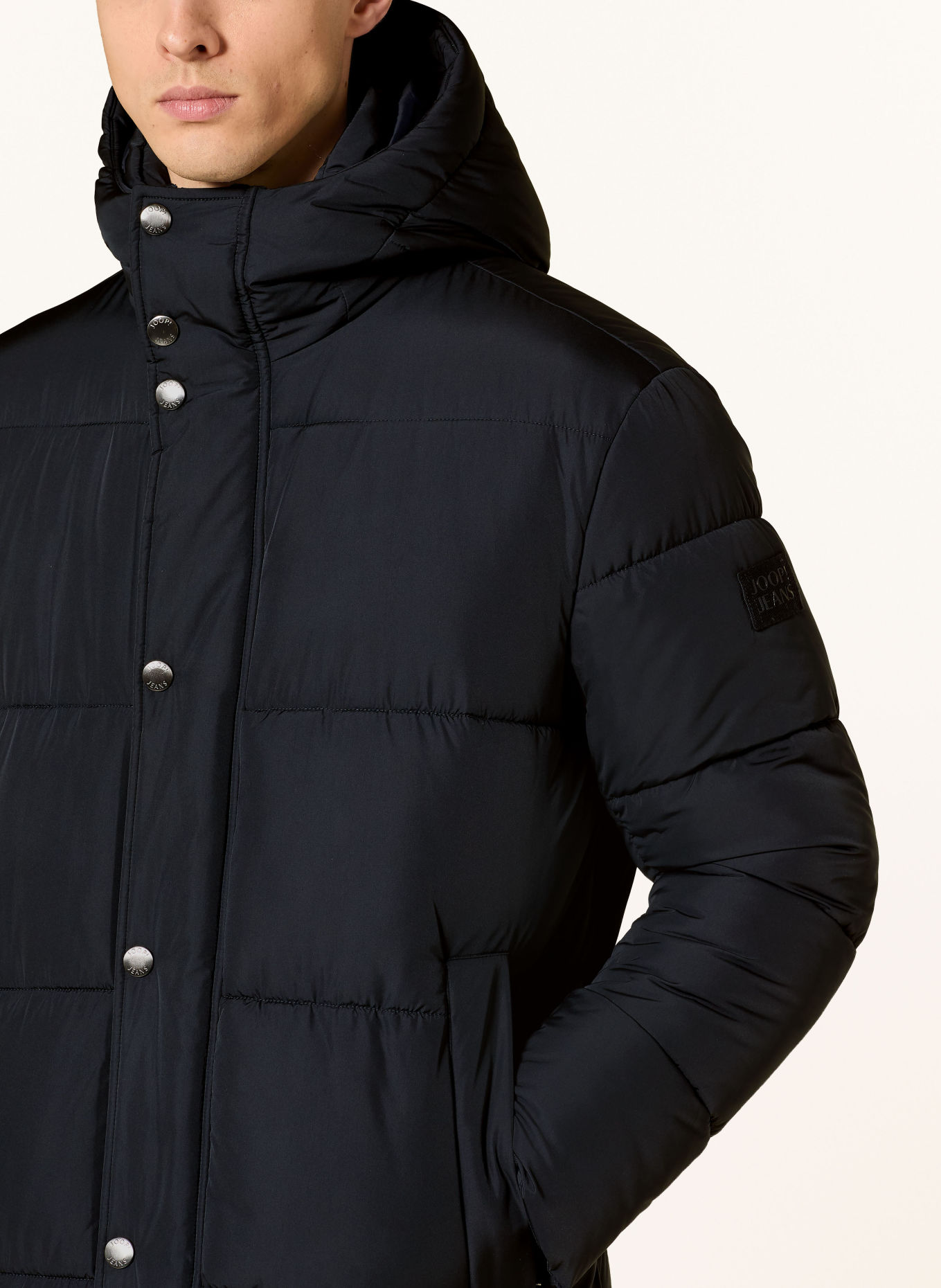 JOOP! JEANS Gewatteerde mantel DAVIES: DONKERBLAUW