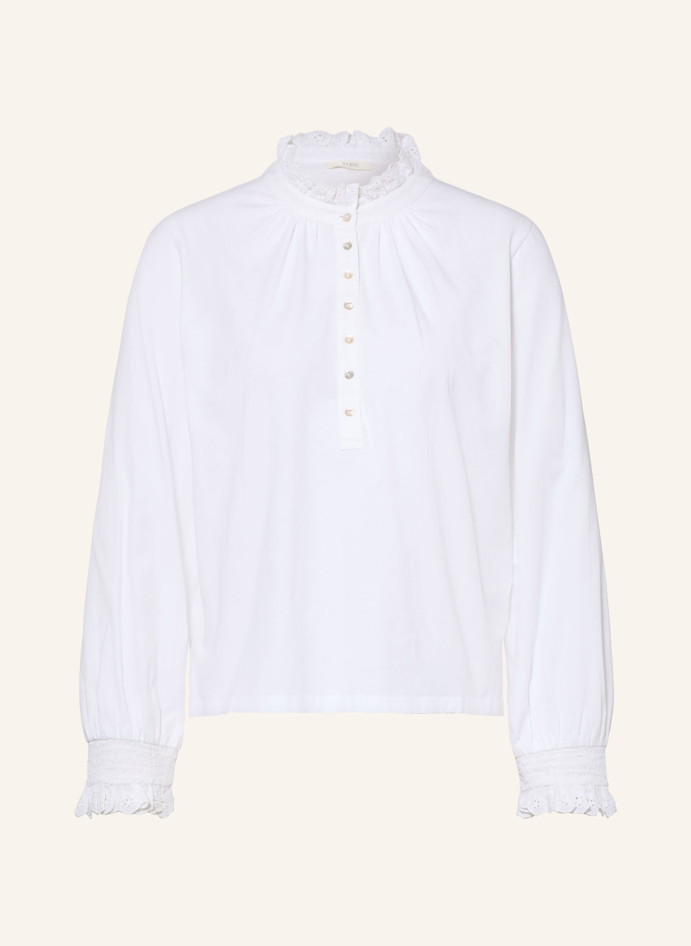 YERSE Shirt blouse: WHITE