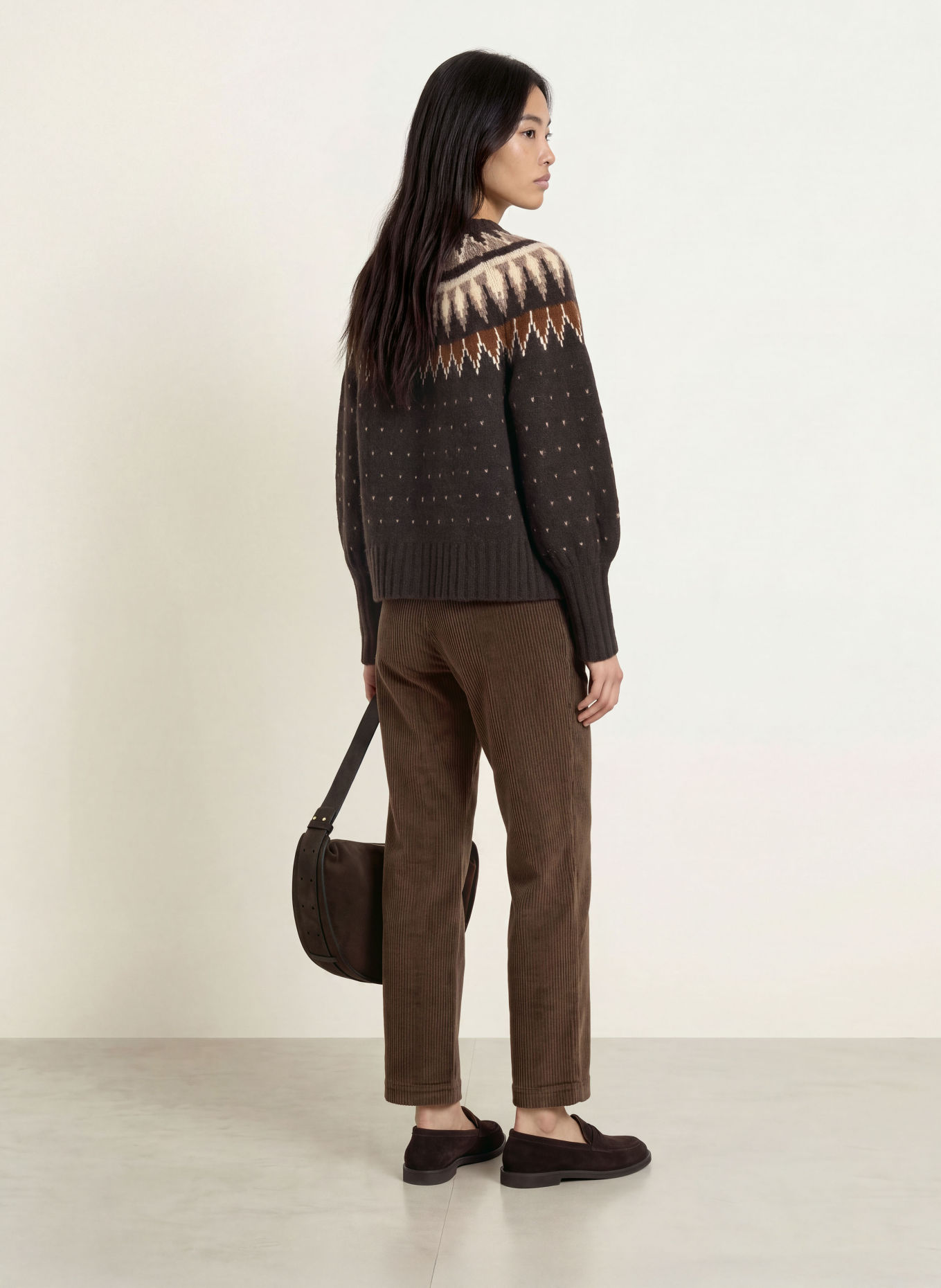 YERSE Cordhose DOBRAS: DUNKELBRAUN