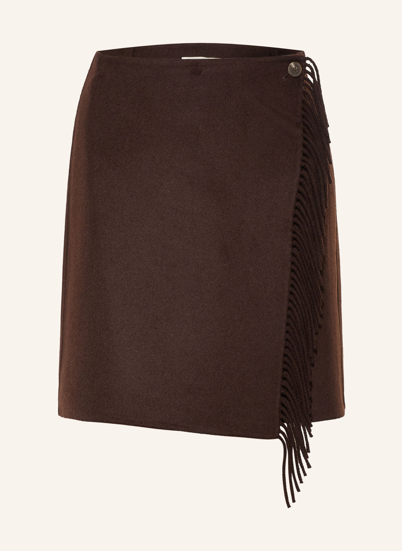 YERSE Wrap skirt SULLY45: DARK BROWN