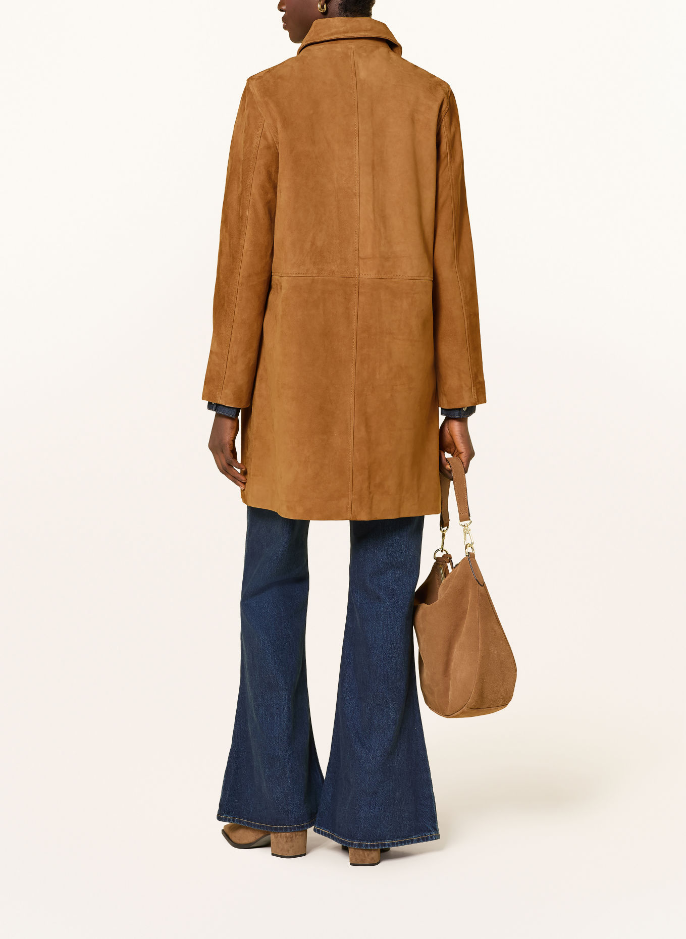 YERSE Leren jas KATE: CAMEL