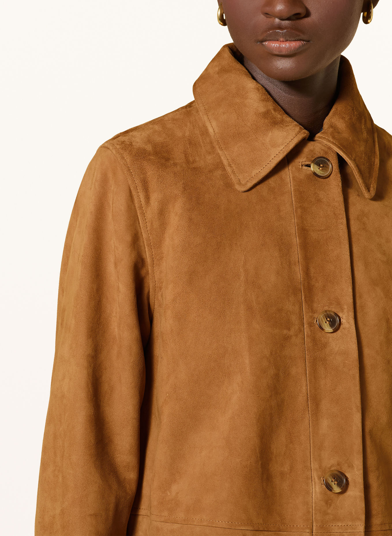 YERSE Leren jas KATE: CAMEL