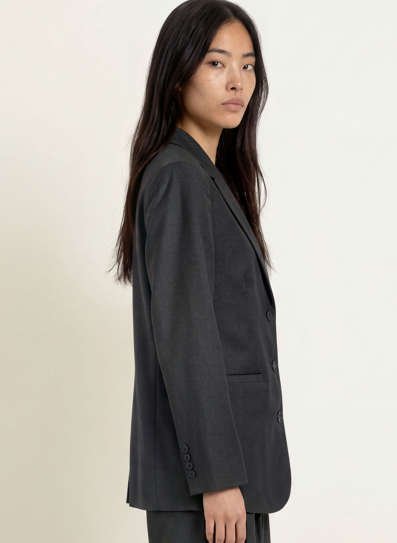 YERSE BARRY Blazer: DARK GRAY
