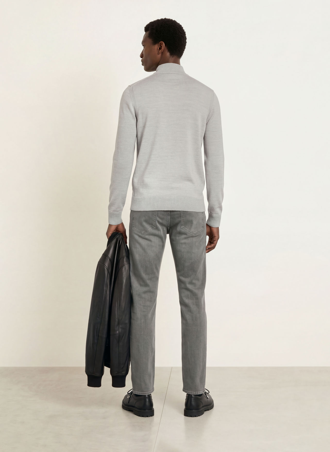 BOSS Pullover AVAC: HELLGRAU