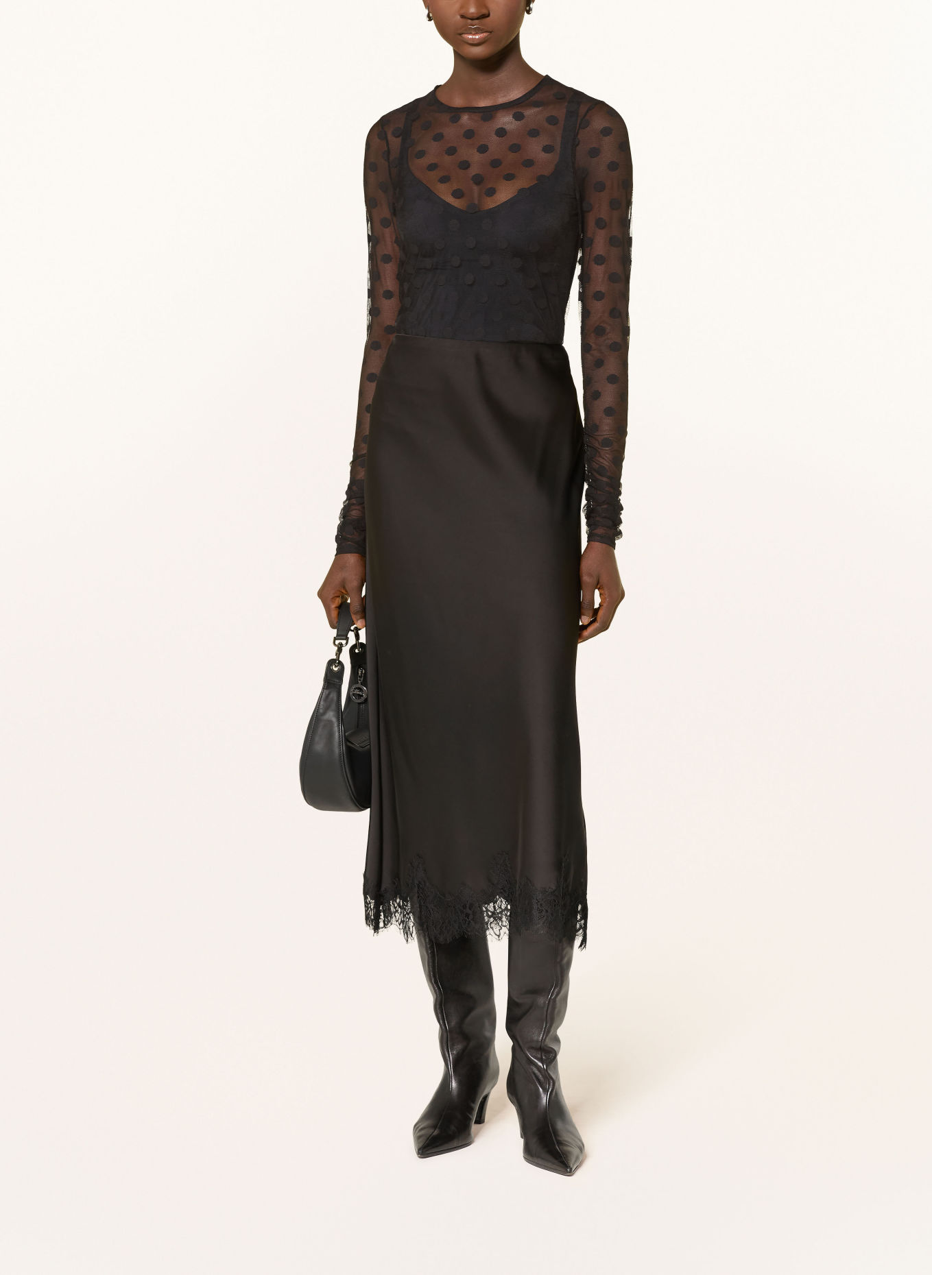 LOVE Stories Haut loungewear ELLE en maille: NOIR