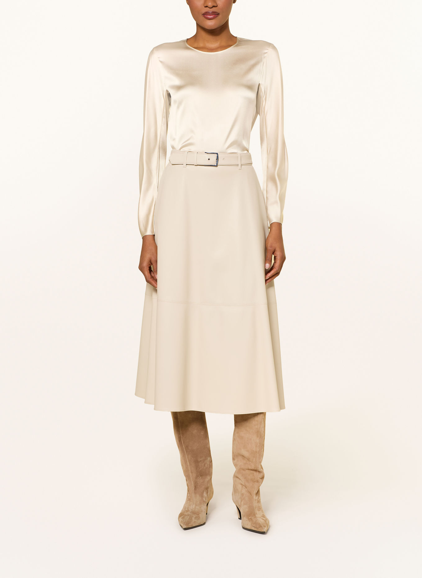 MM by Max Mara Chemisier SMALTO avec de la soie: BEIGE
