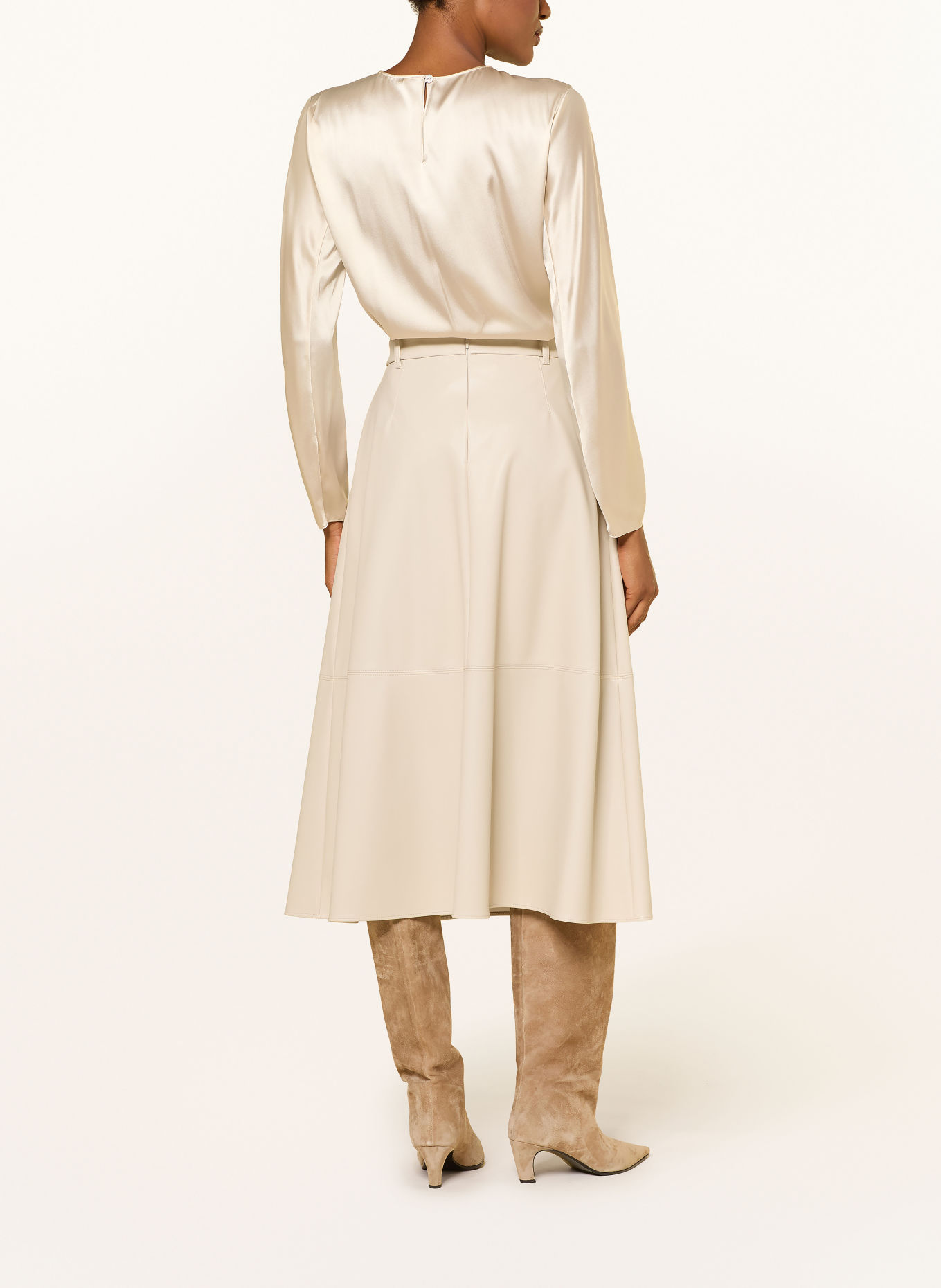 MM by Max Mara Chemisier SMALTO avec de la soie: BEIGE