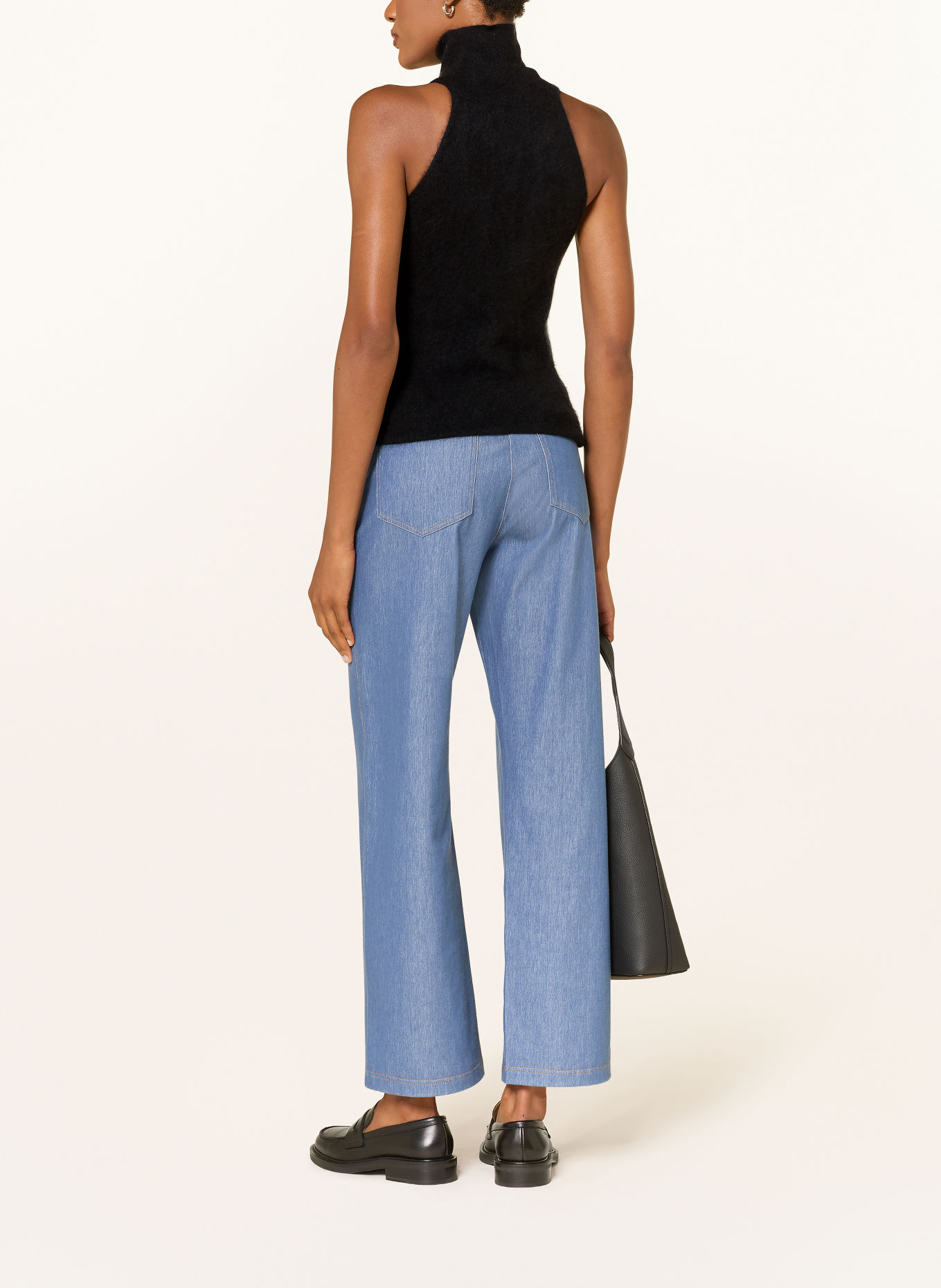 MM by Max Mara Stricktop PANFILO mit Cashmere: SCHWARZ