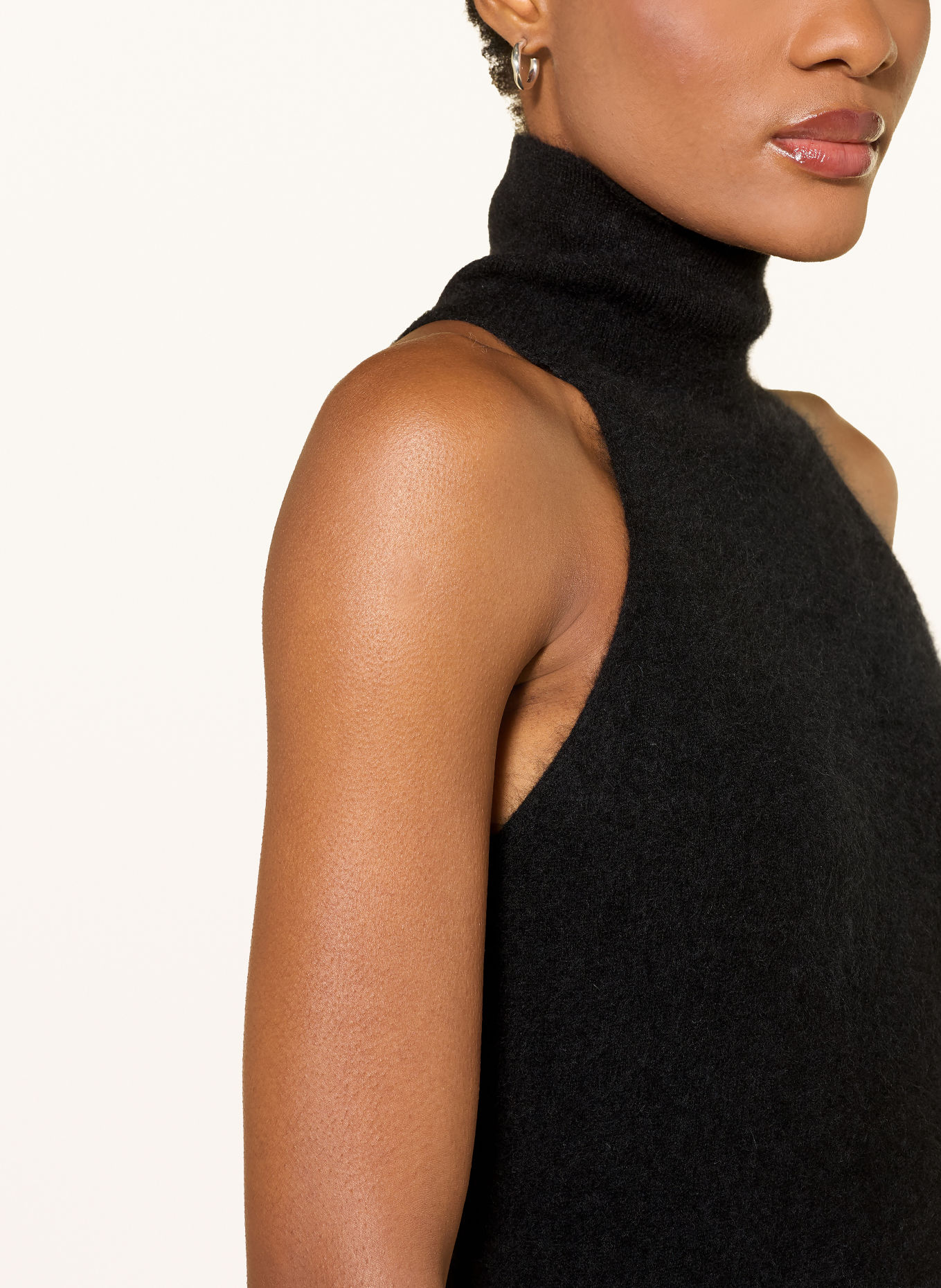MM by Max Mara Stricktop PANFILO mit Cashmere: SCHWARZ