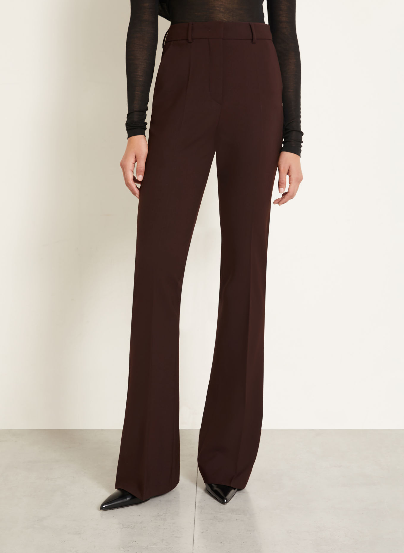 SPORTMAX Marlenehose FEBE: DUNKELBRAUN