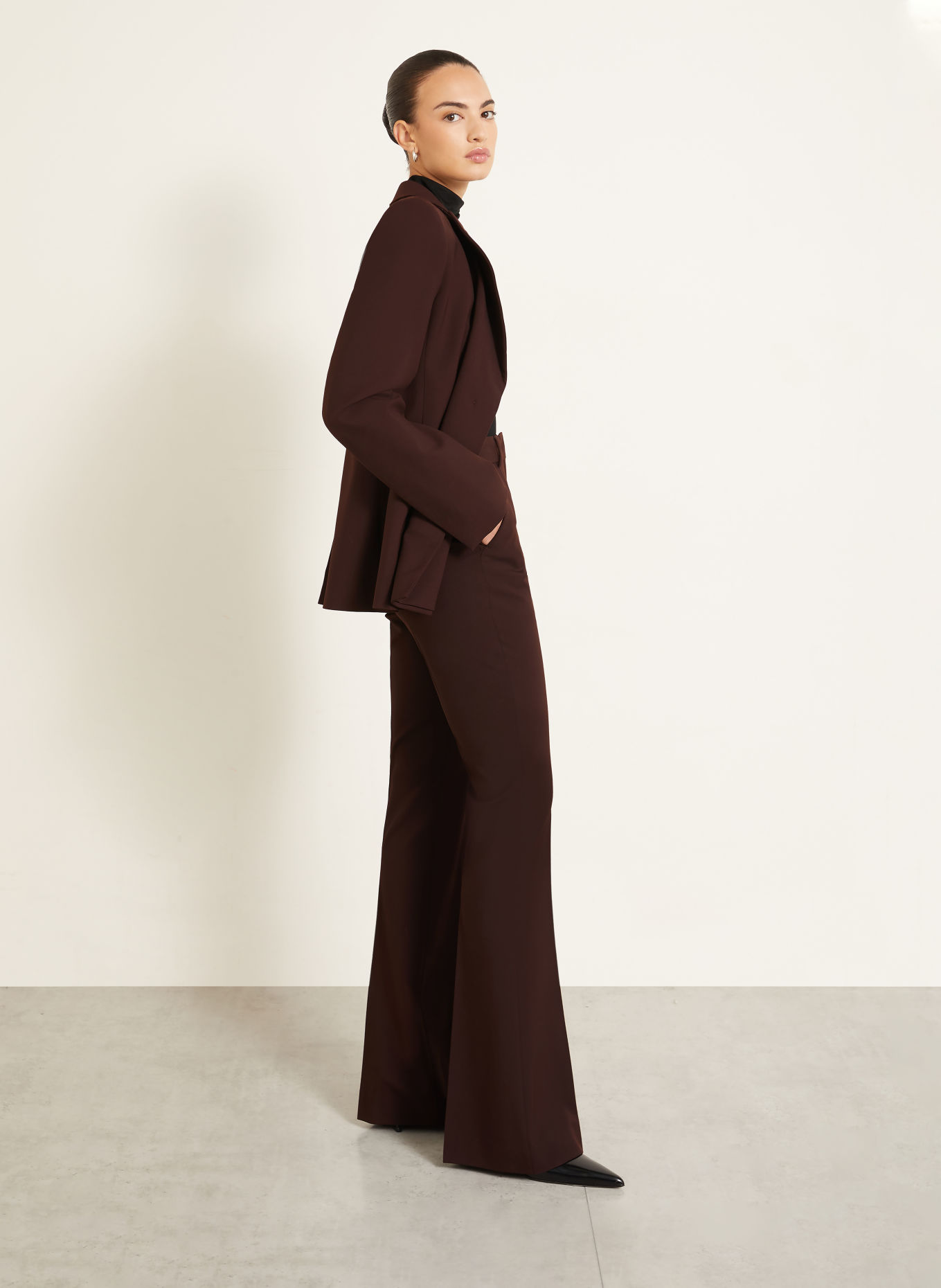 SPORTMAX Marlenehose FEBE: DUNKELBRAUN