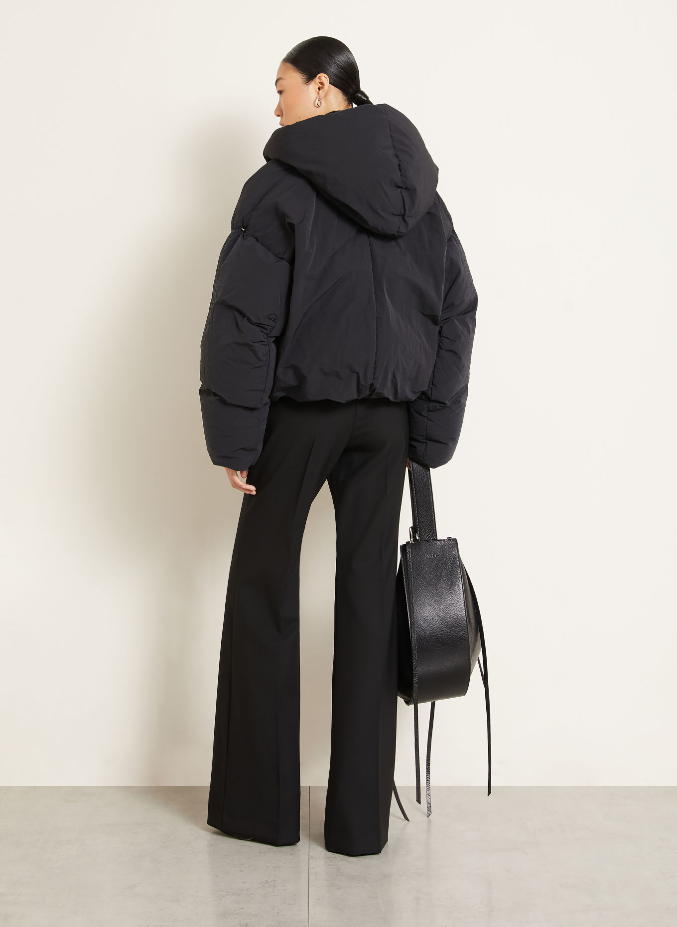 SPORTMAX MODICO4 Wide-leg trousers: BLACK