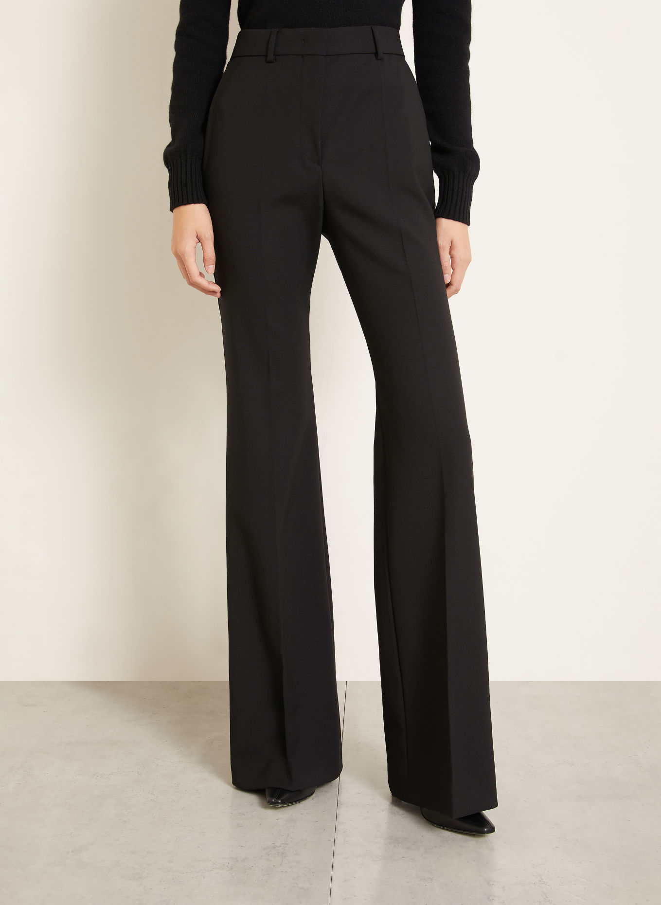 SPORTMAX MODICO4 Wide-leg trousers: BLACK
