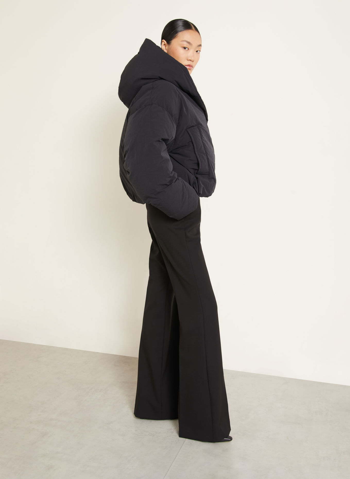 SPORTMAX MODICO4 Wide-leg trousers: BLACK