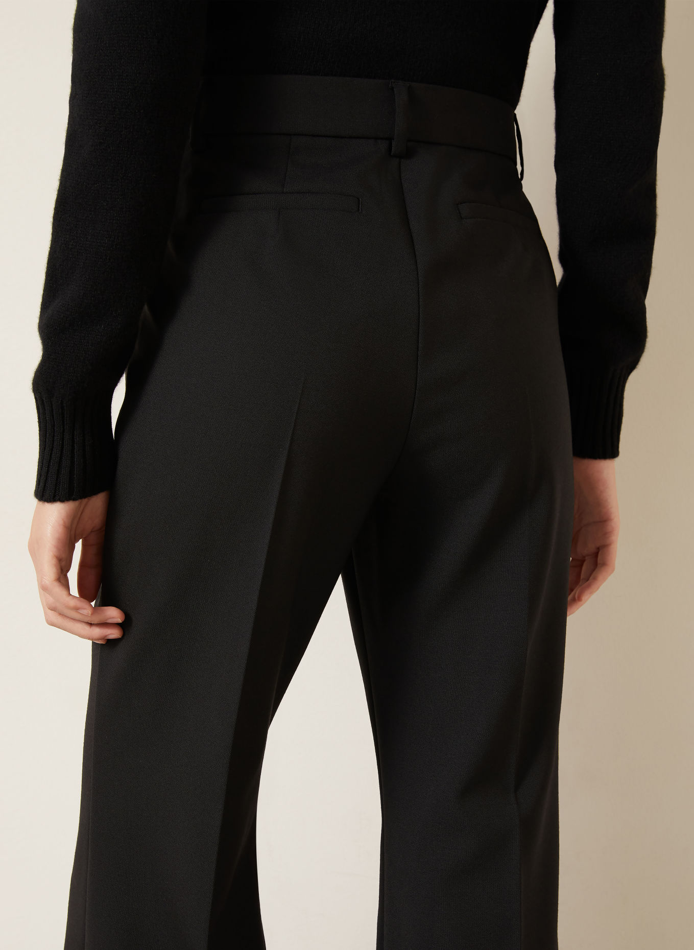 SPORTMAX MODICO4 Wide-leg trousers: BLACK