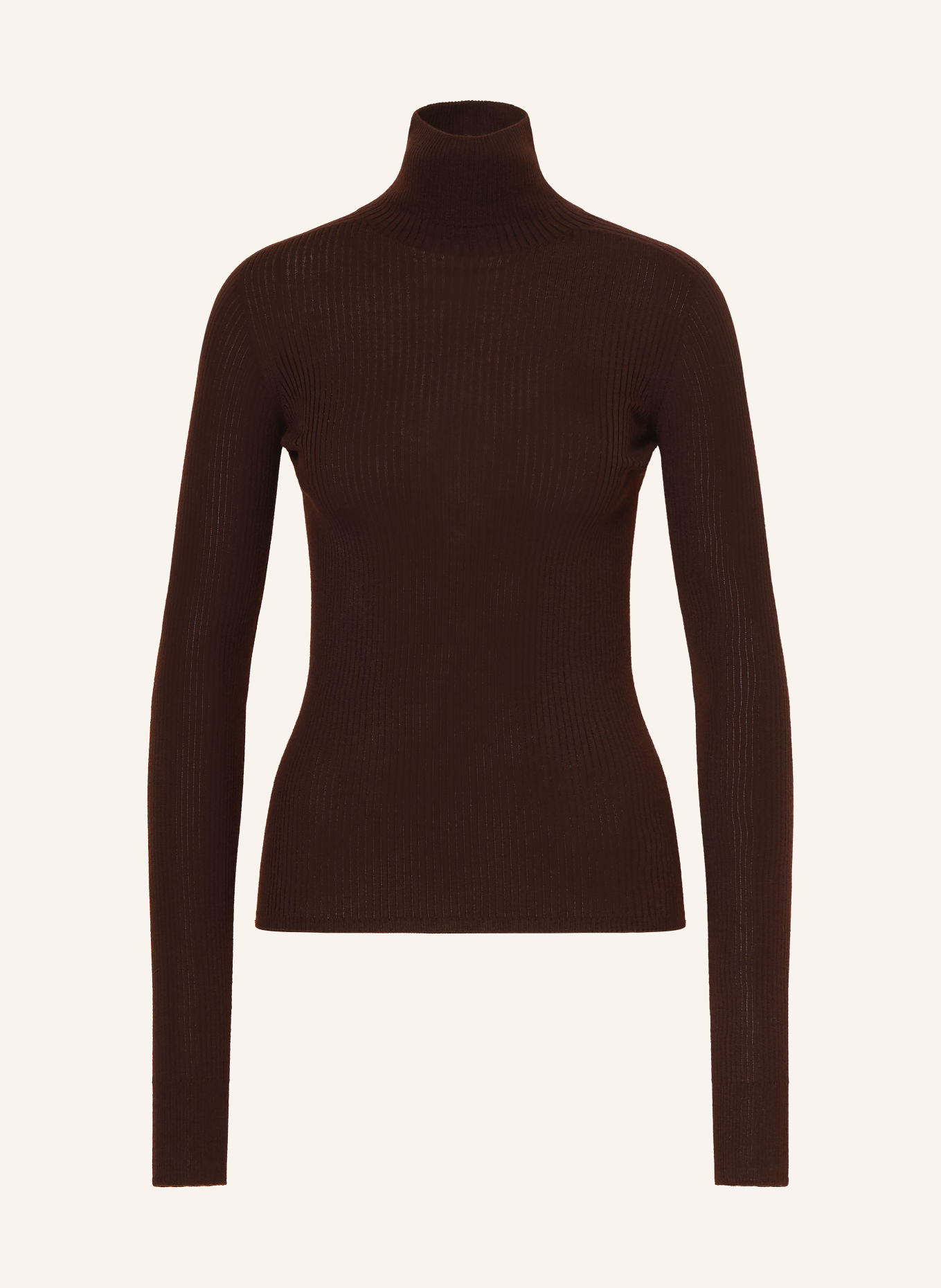 SPORTMAX CENTRO Turtleneck sweater: DARK BROWN